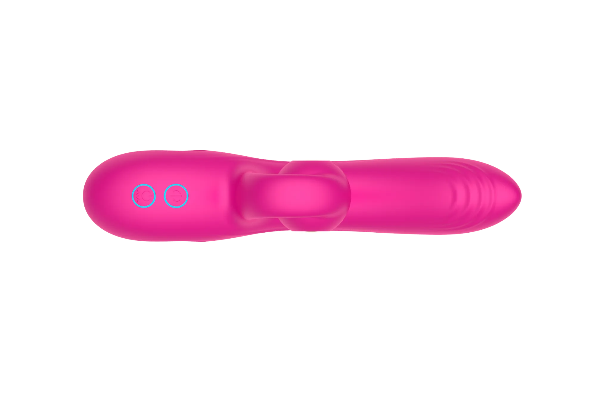 силиконовый вибратор-кролик с функцией вращения sw3052-hot-pink в Москве
