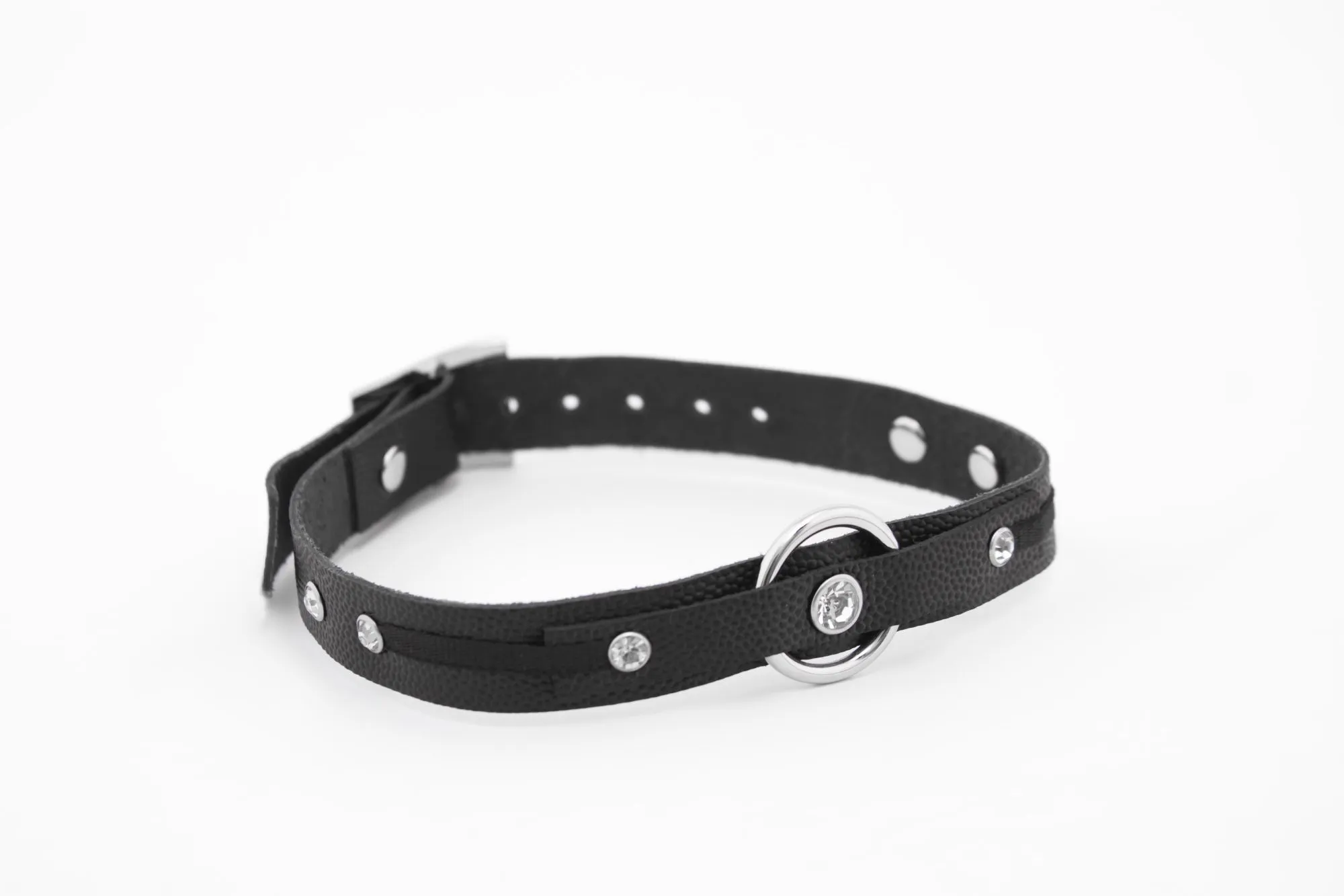 чокер с кольцом pinkrabbit, чёрный в Москве