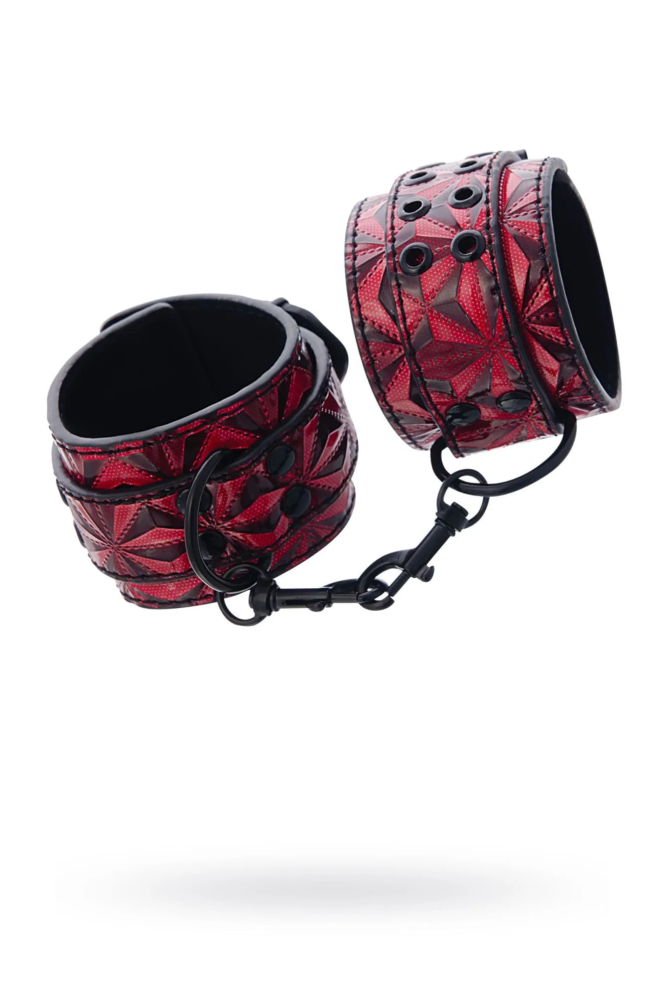 оковы toyfa theatre из материала с 3d эффектом, красные, 27 см в Москве