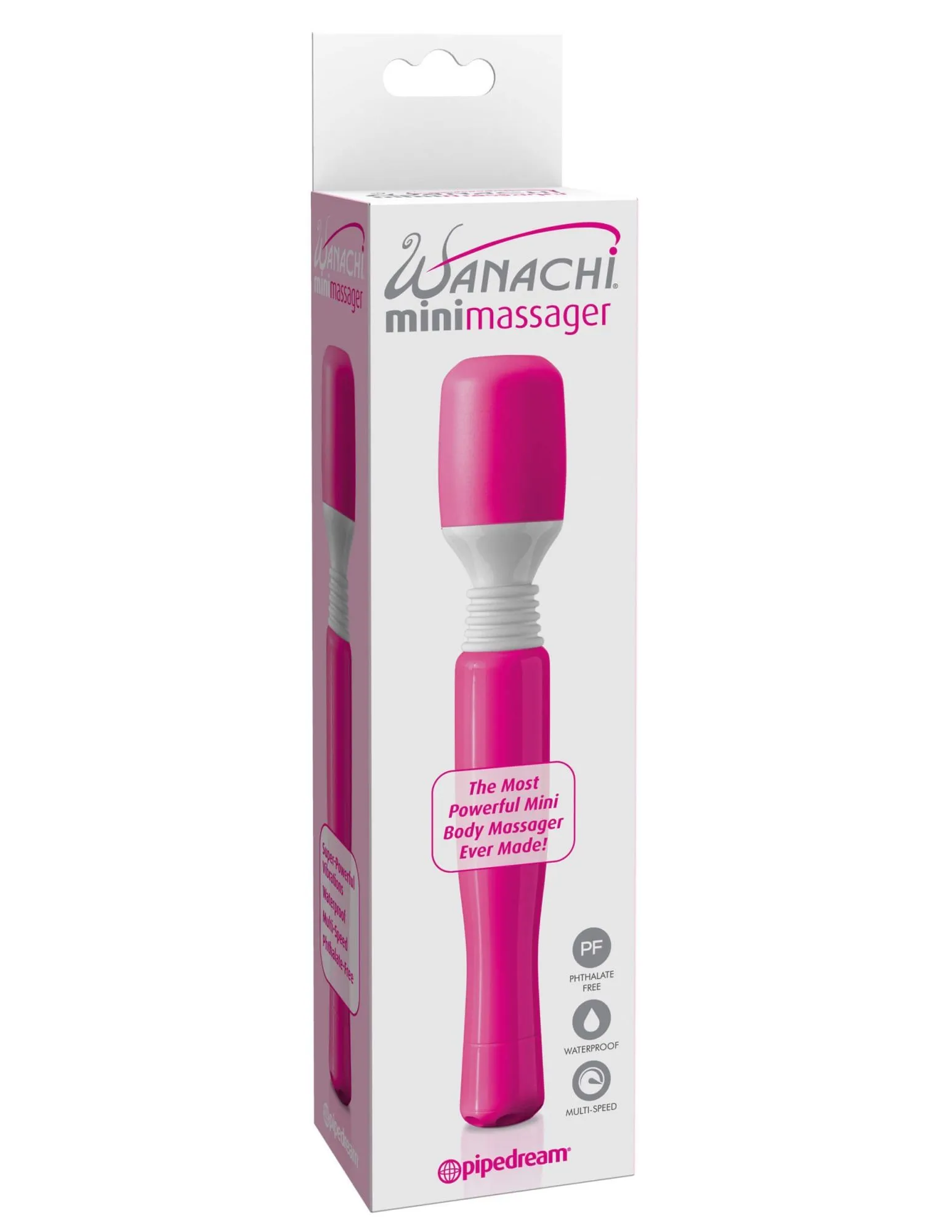 вибратор pipedream mini wanachi massager, розовый в Москве