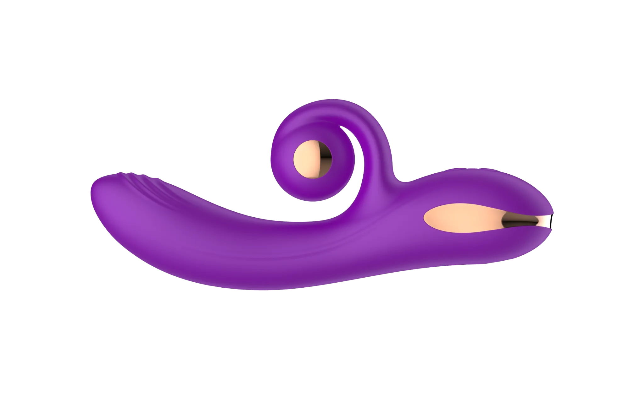 силиконовый вибратор-кролик с функцией вращения sw3052-purple в Москве