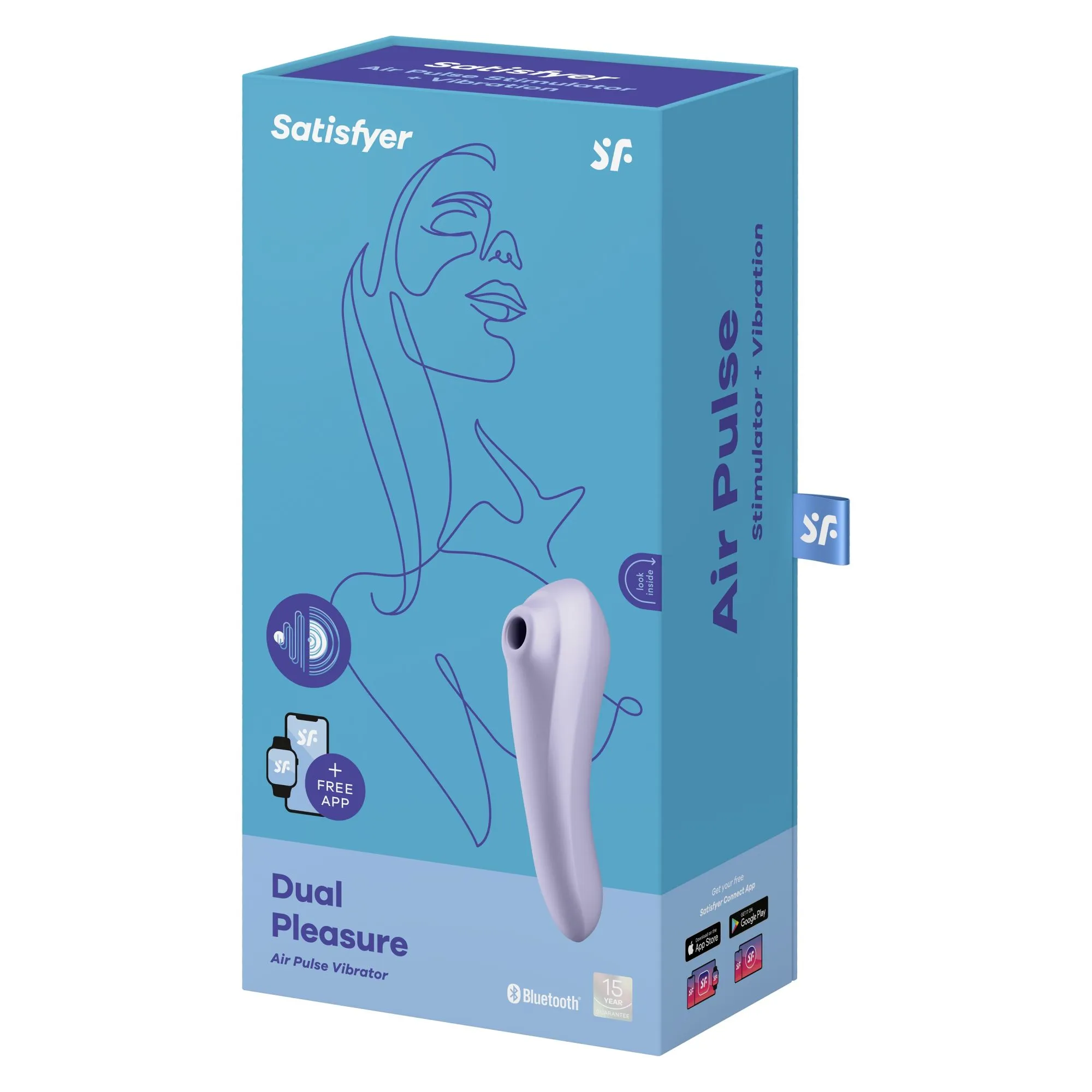вакуумный массажер satisfyer dual pleasure mauve 003108sa в Москве