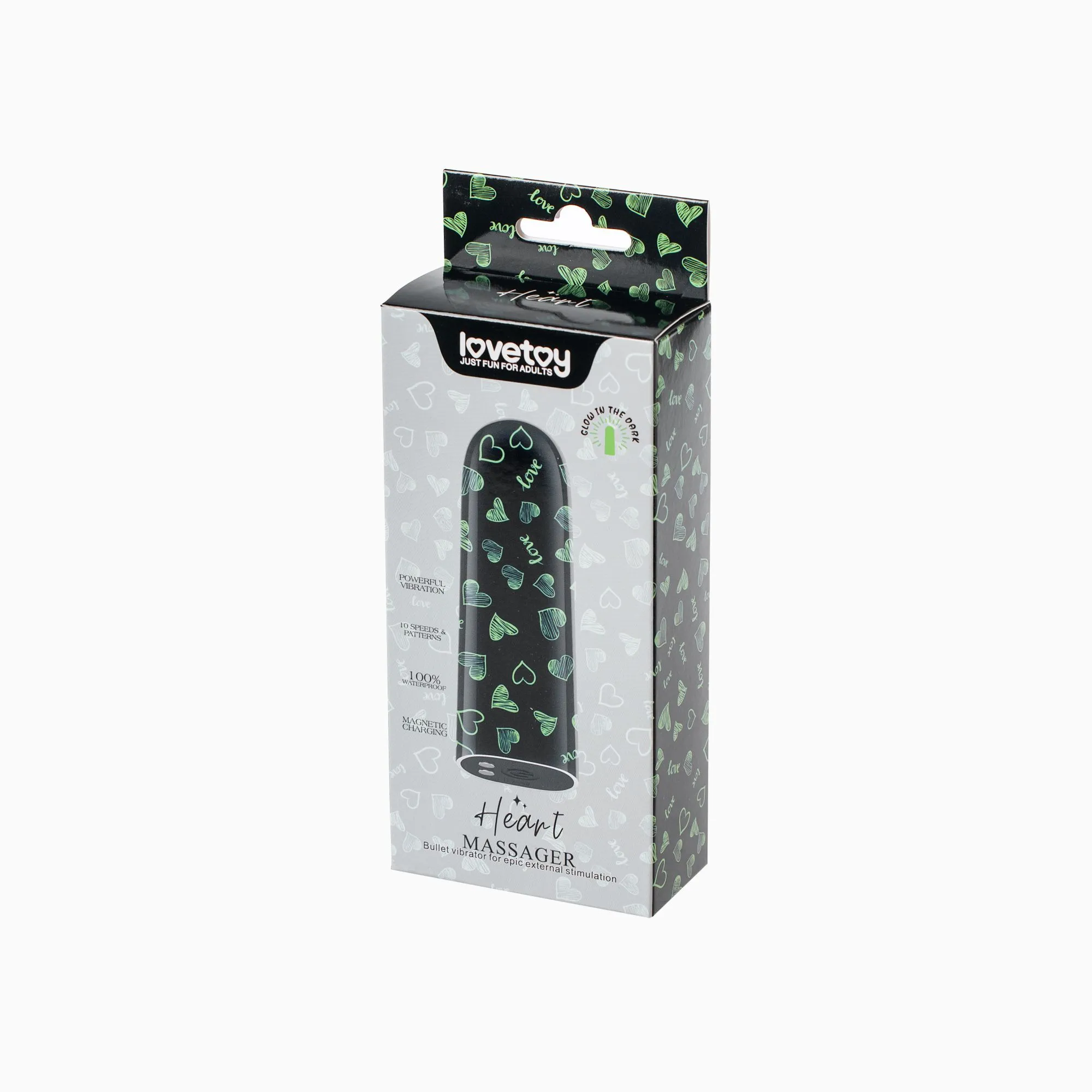  вибропуля lovetoy glow-in-the-dark heart_светится в темноте в Москве