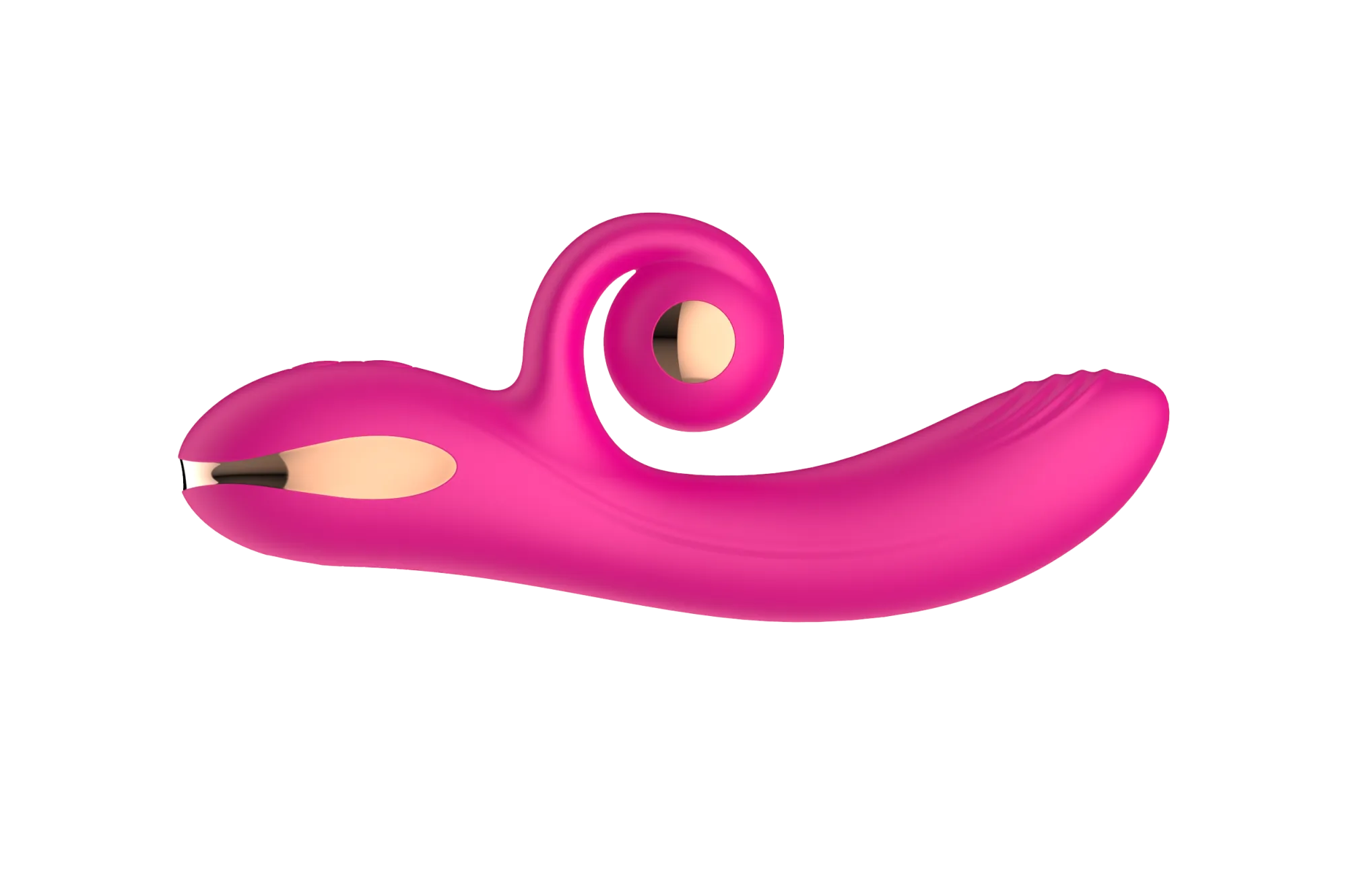 силиконовый вибратор-кролик с функцией вращения sw3052-hot-pink в Москве