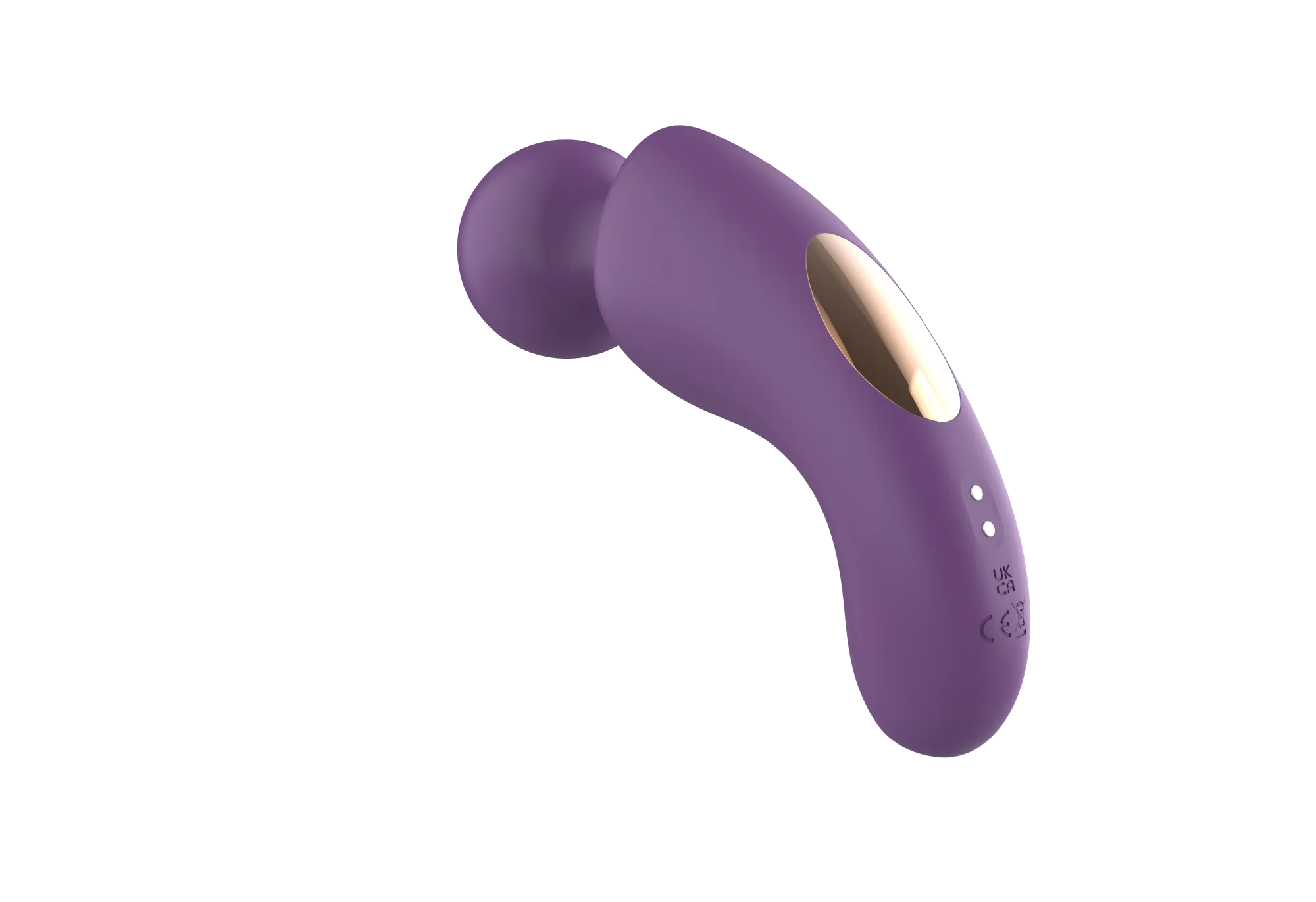 вибратор- вонд с изогнутым корпусом secwell sw24125-purple в Москве