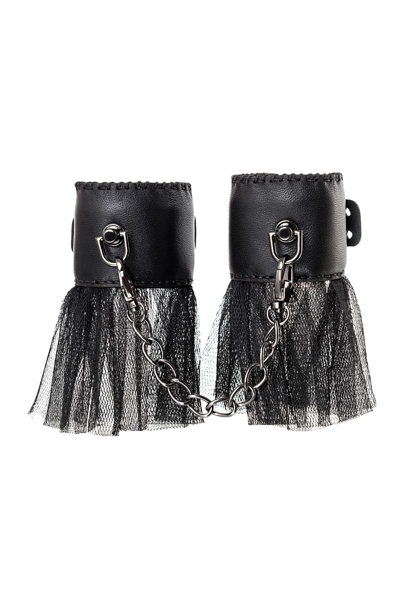 наручники штучки-дрючки с сеткой, черные в Москве