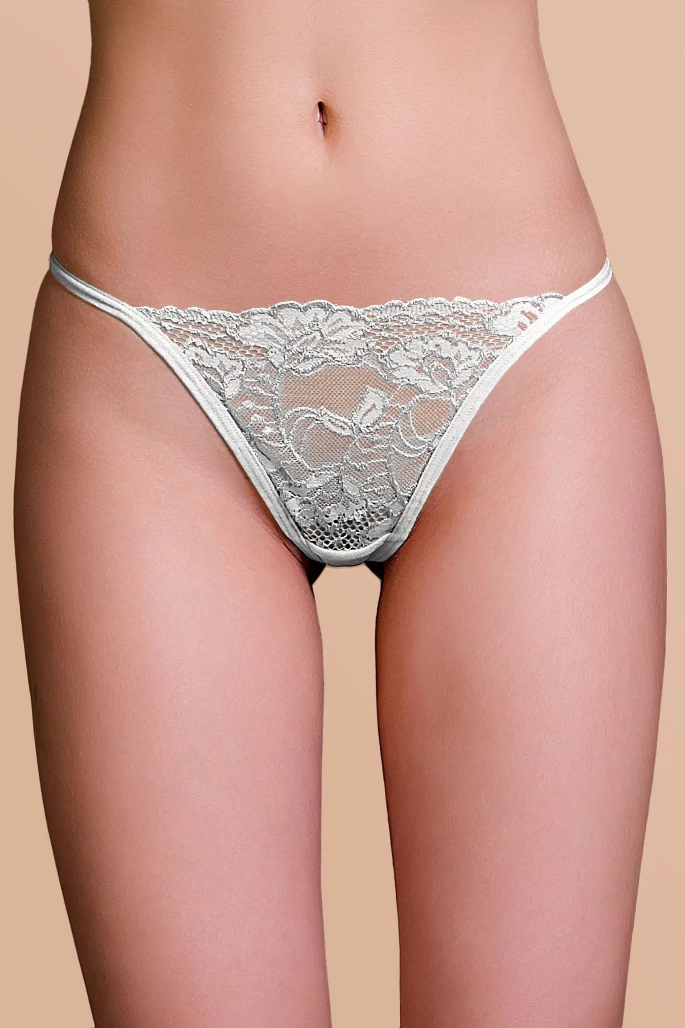 Эротическое трусики со стразами joli gina, белый, os в Москве