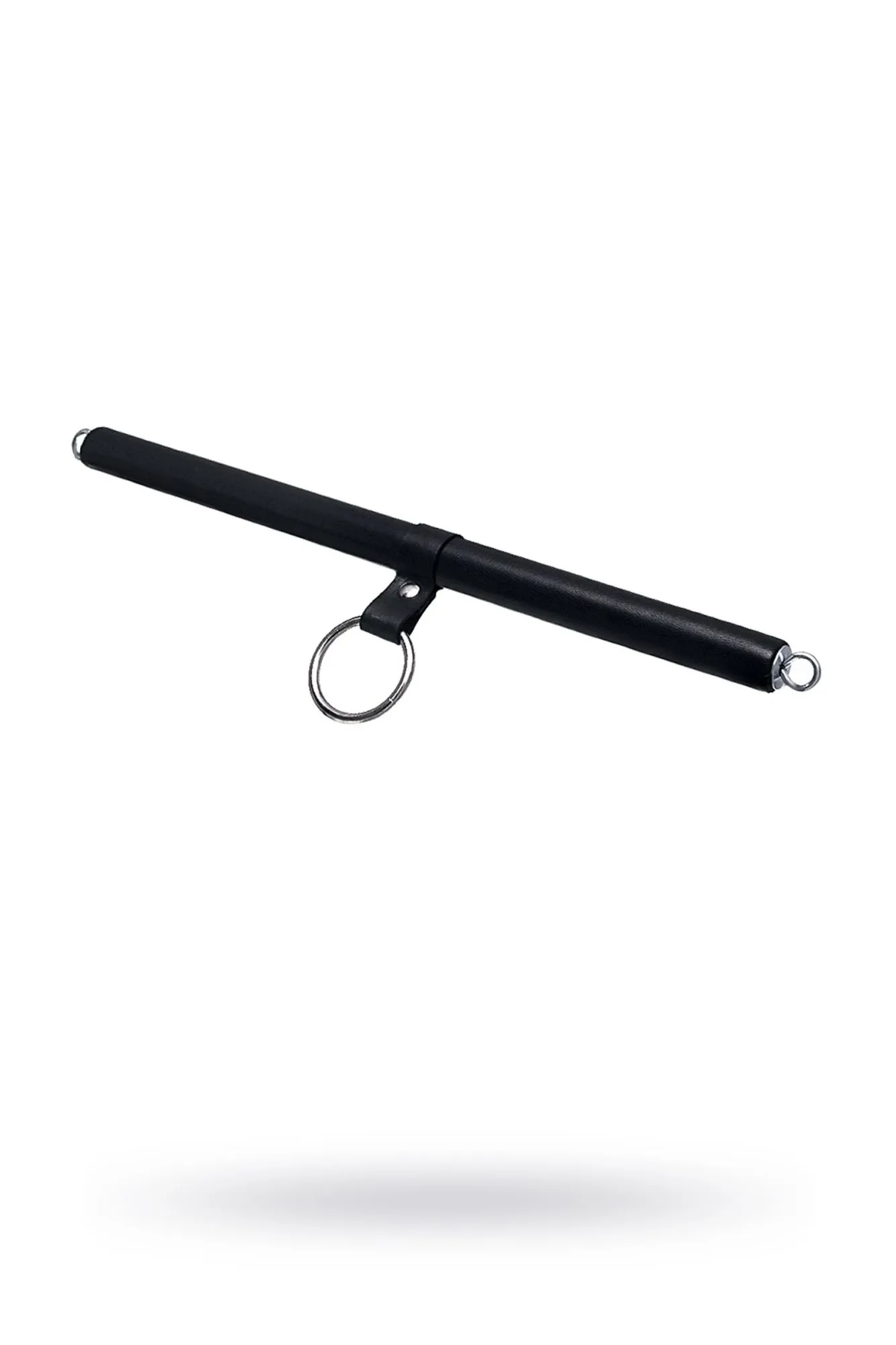 распорка маленькая для фиксации pecado bdsm, с кольцом, натуральная кожа и дерево, черная в Москве