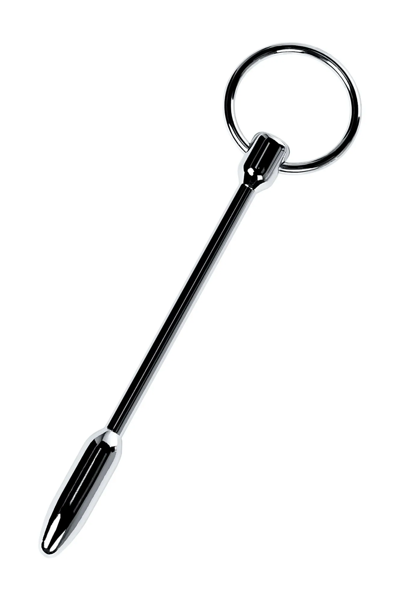 уретральный плаг-пуля toyfa metal с кольцом в основании, серебряный в Москве