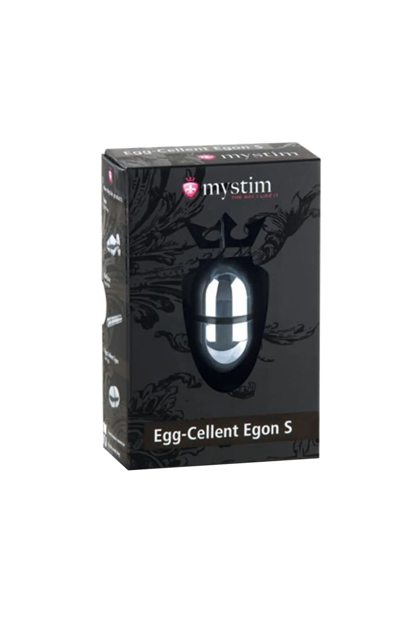 электростимулятор яйцо mystim egg-cellent egon s, хирургическая сталь, серебряный, 5.5 см в Москве