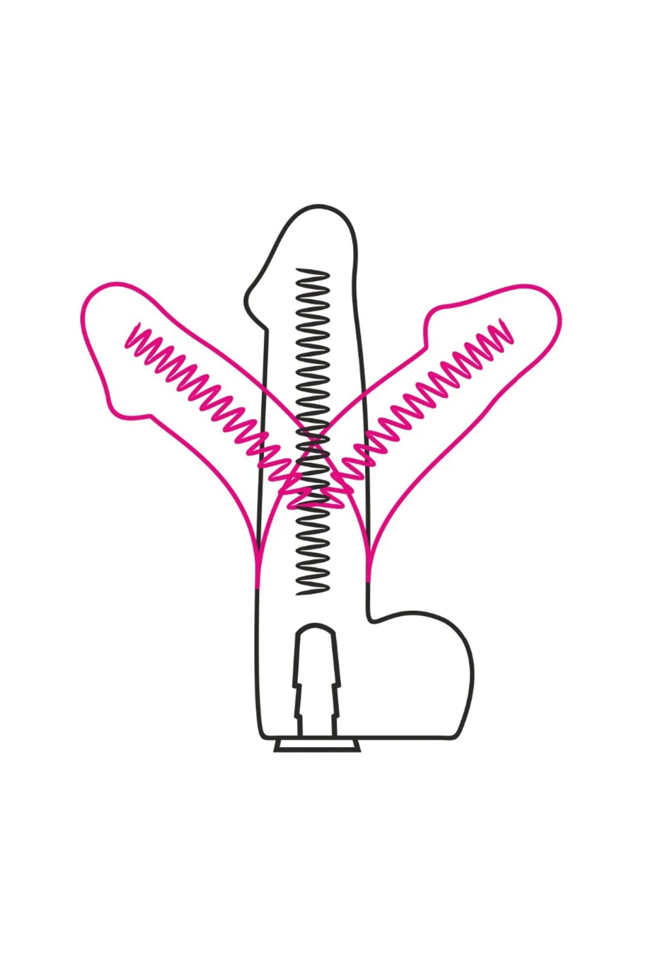 фаллоимитатор неоскин на присоске flex & fix sistem lovetoy, tpr, телесный, 21 см в Москве
