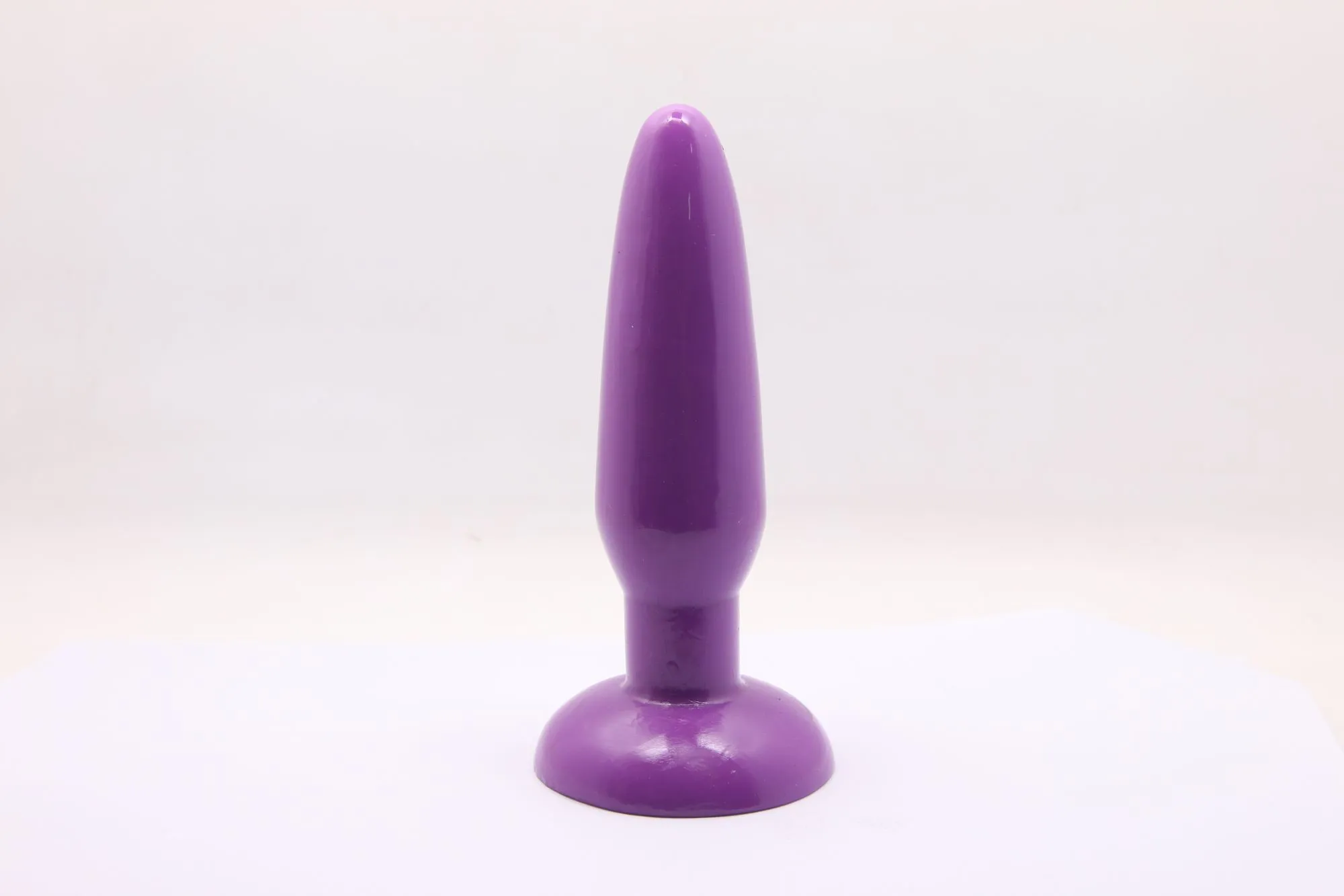 анальная пробка с присоской 3,7 см purple bi-017001r в Москве