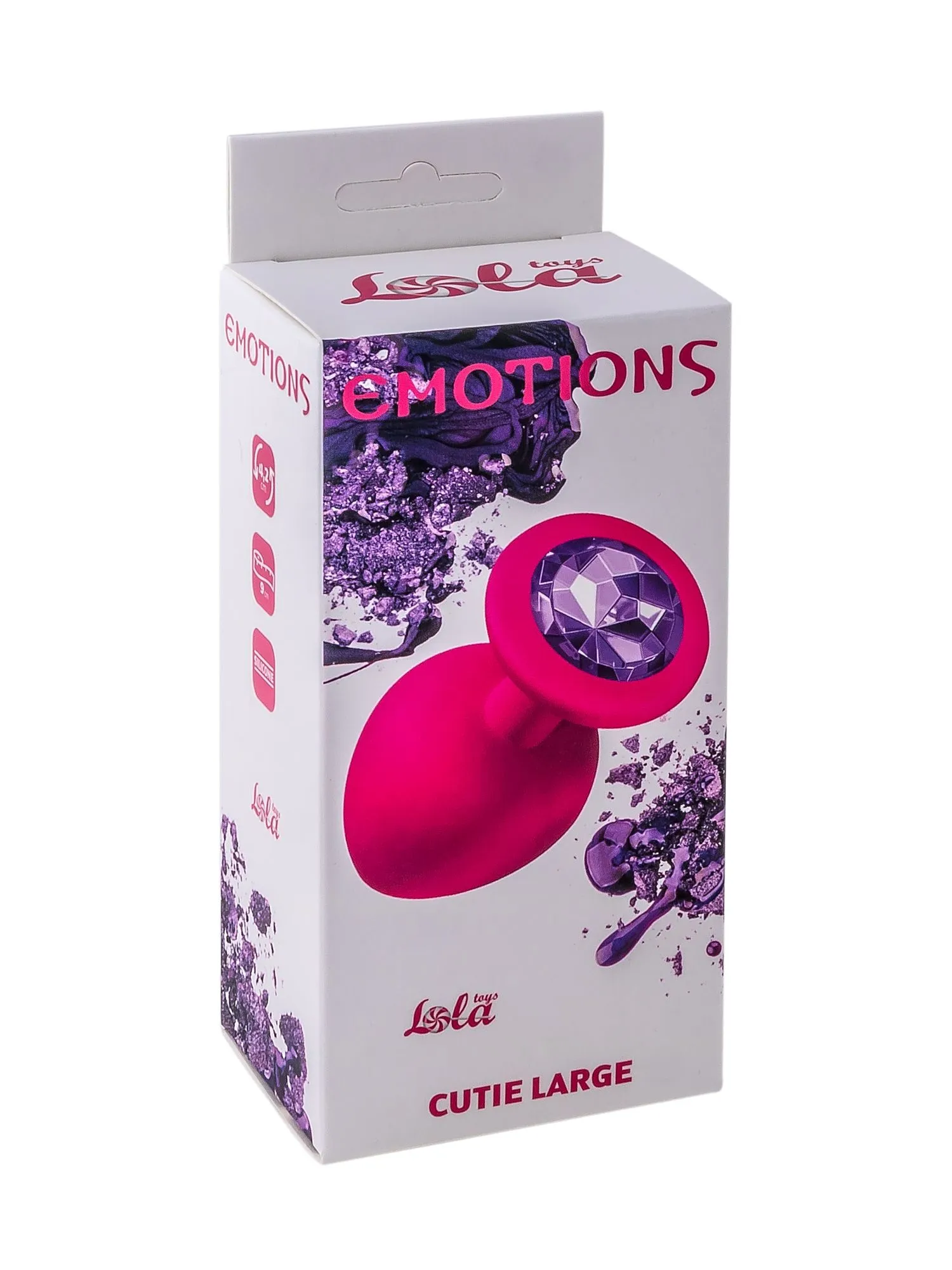анальная пробка emotions cutie large pink dark purple crystal 4013-02lola в Москве