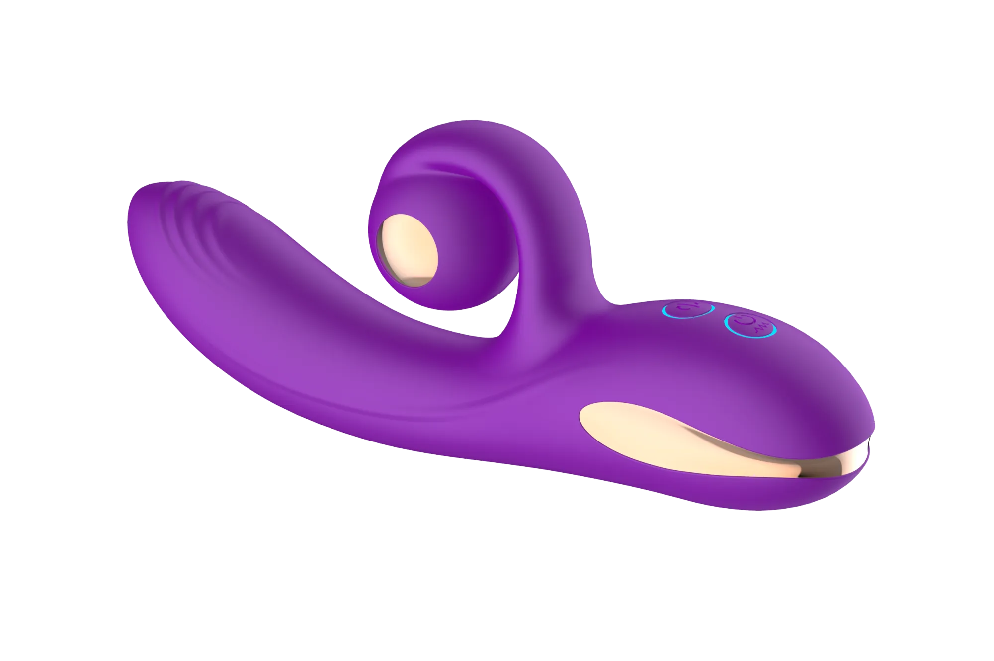 силиконовый вибратор-кролик с функцией вращения sw3052-purple в Москве