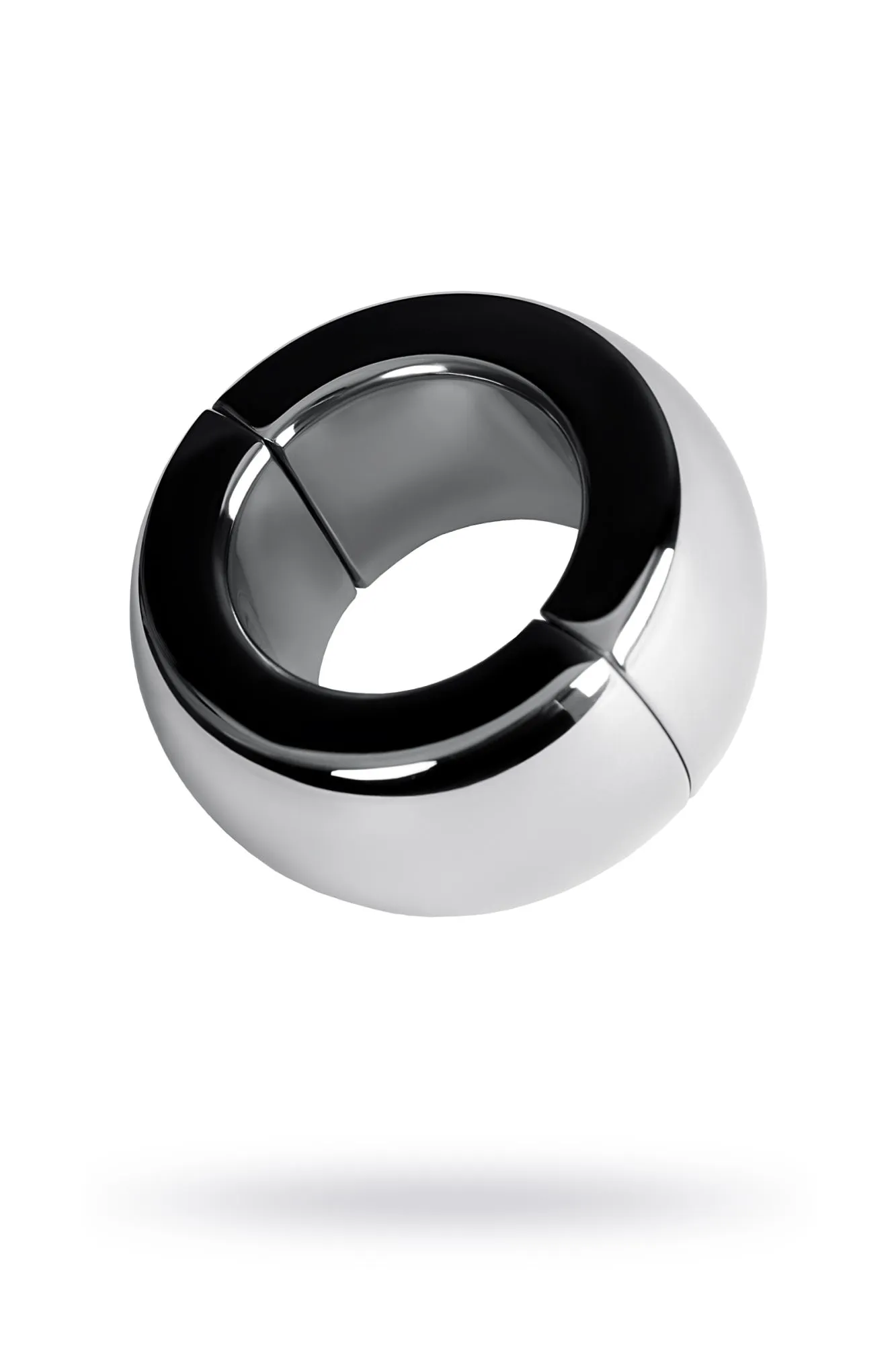 утяжелитель на мошонку metal by toyfa на магнитах, серебряный в Москве