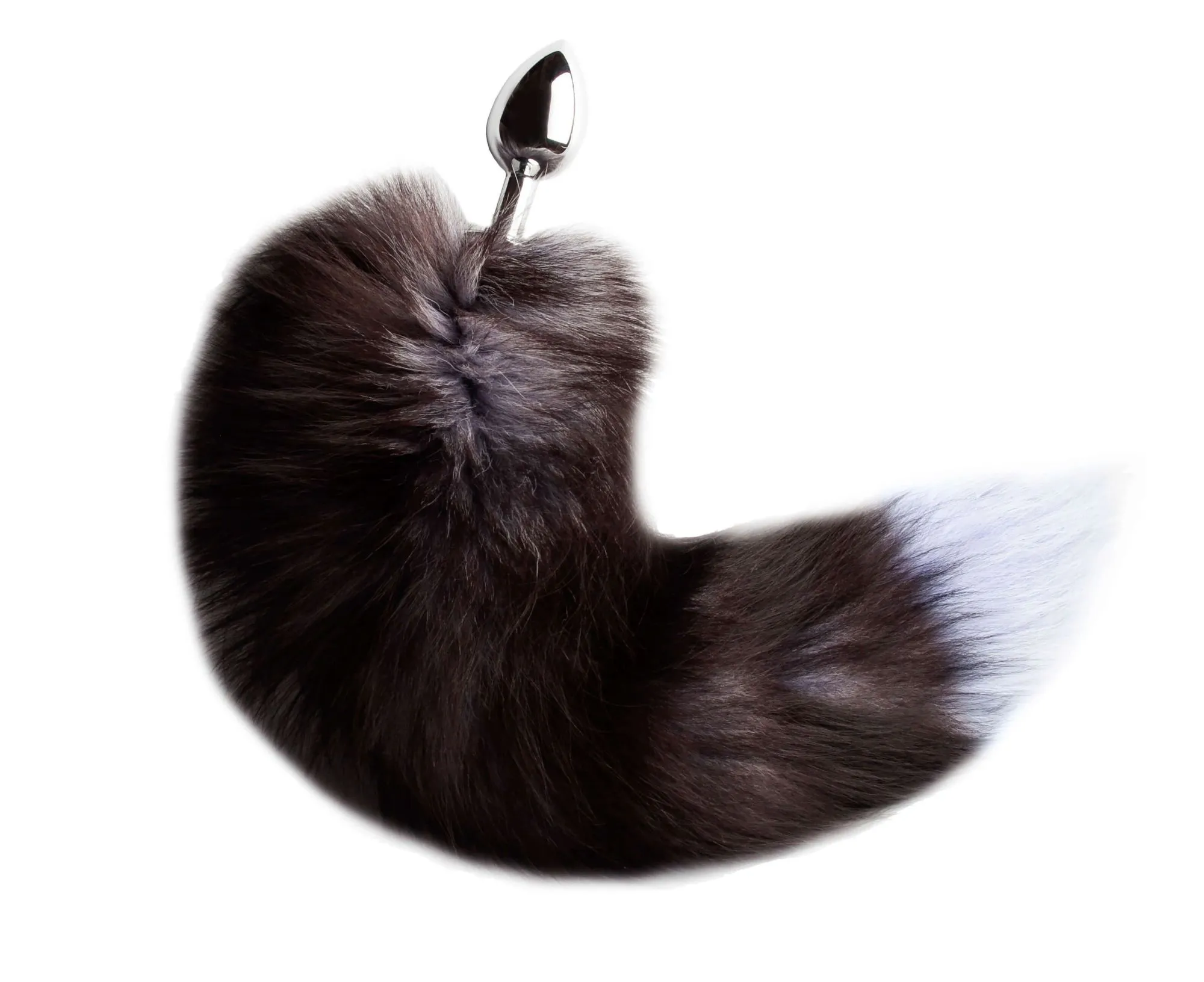 пробка анальная со съемным хвостом с синим кончиком в Москве