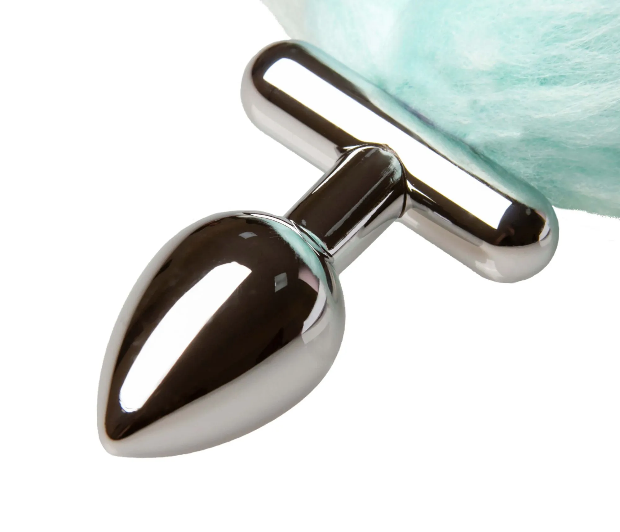 led пробка c длинным хвостом металлическая, бирюзовая в Москве