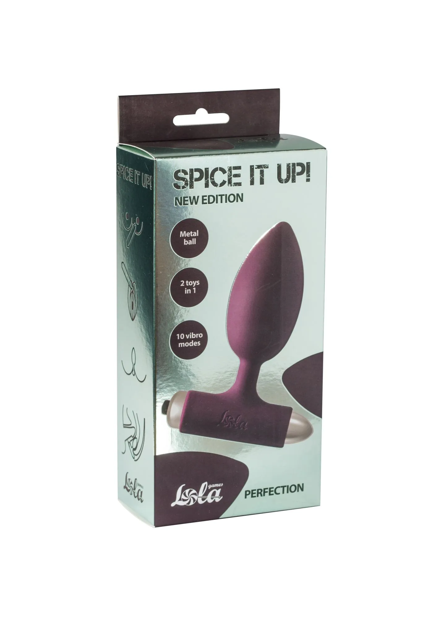 анальная пробка с вибрацией spice it up new edition perfection wine red 8014-03lola в Москве