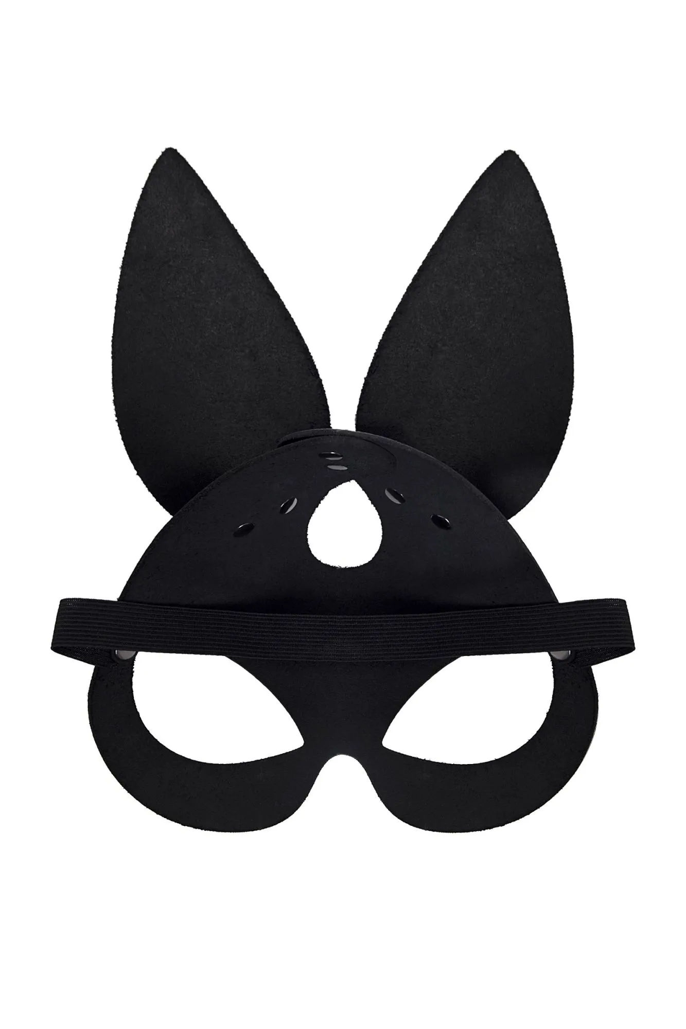 маска pecado bdsm, с ушками зайки, натуральная кожа, черный в Москве