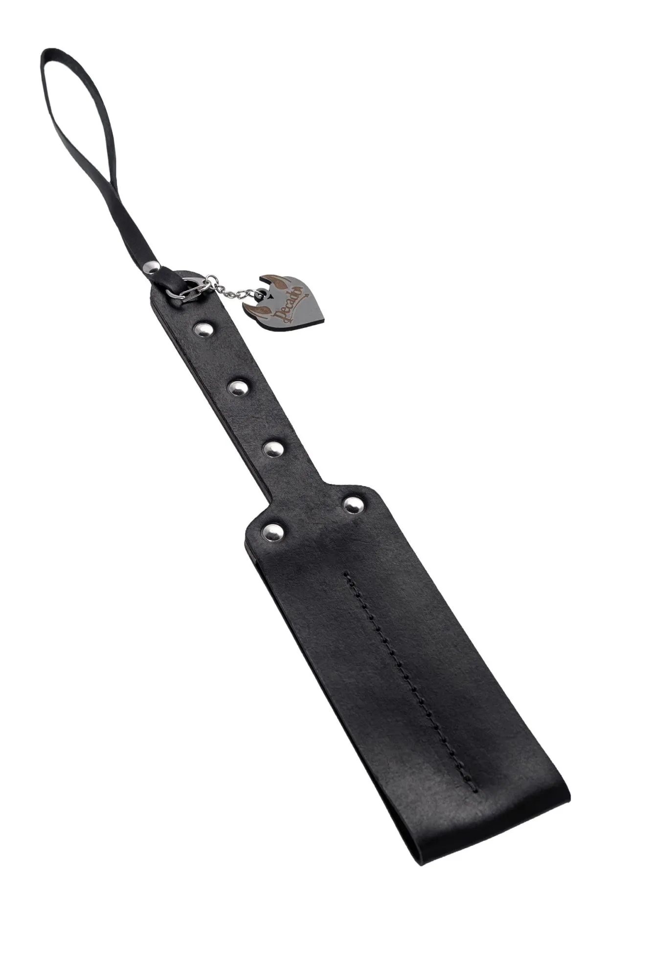 паддл pecado bdsm, мягкий, натуральная кожа и дерево, черный в Москве