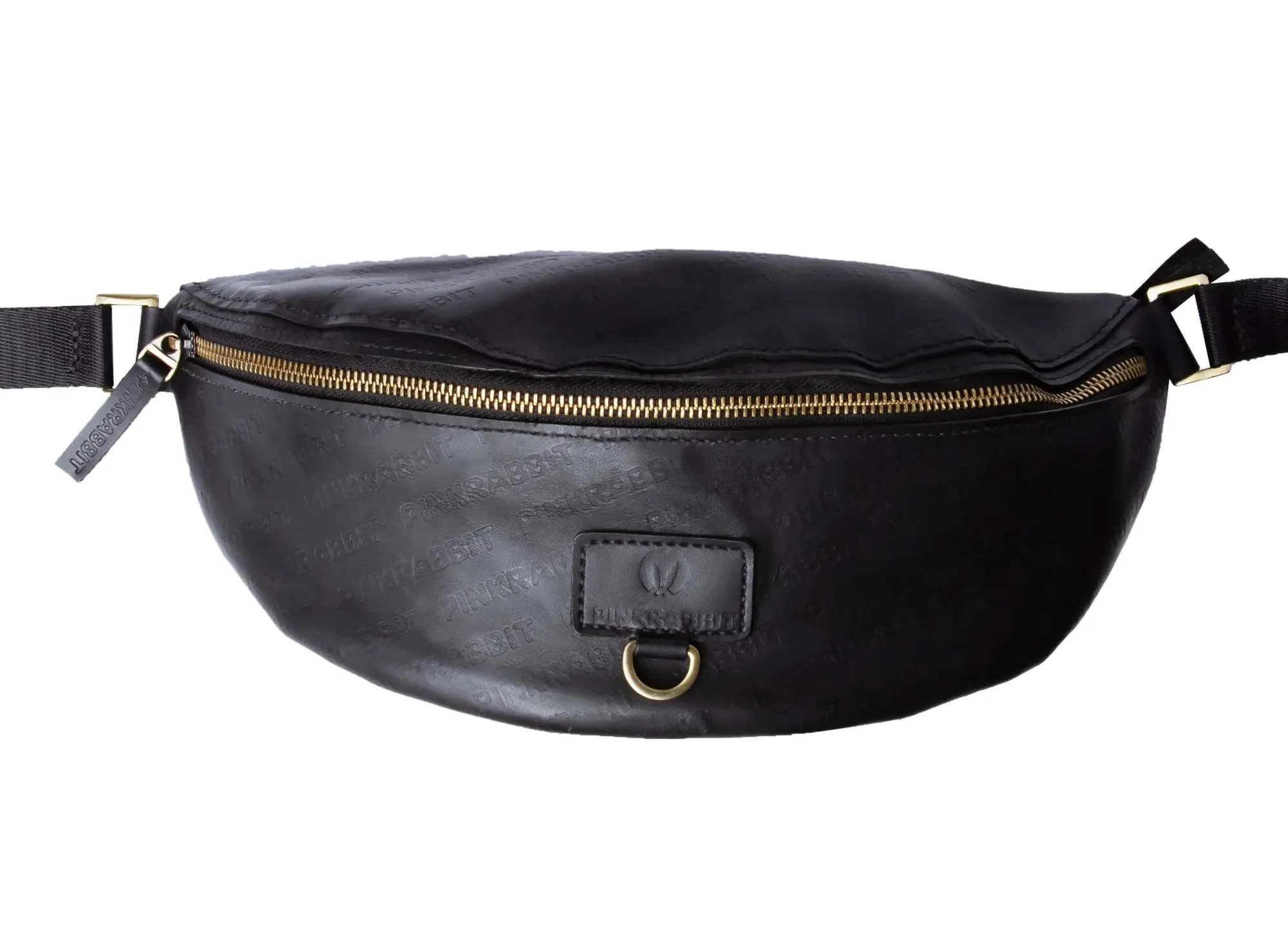 бананка черная с кольцом и принтом в Москве