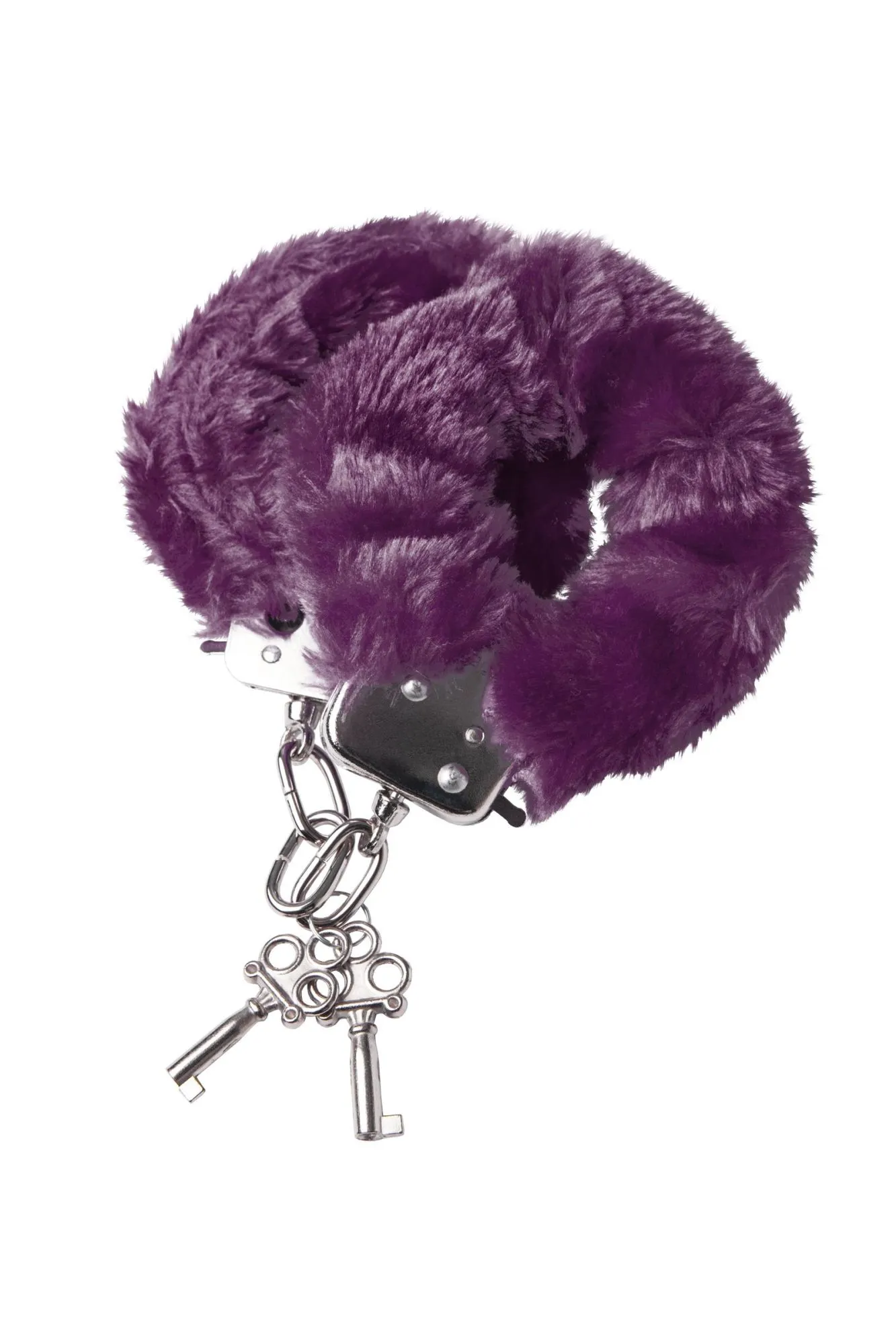 наручники toyfa theatre, меховые, фиолетовые, 28 см в Москве