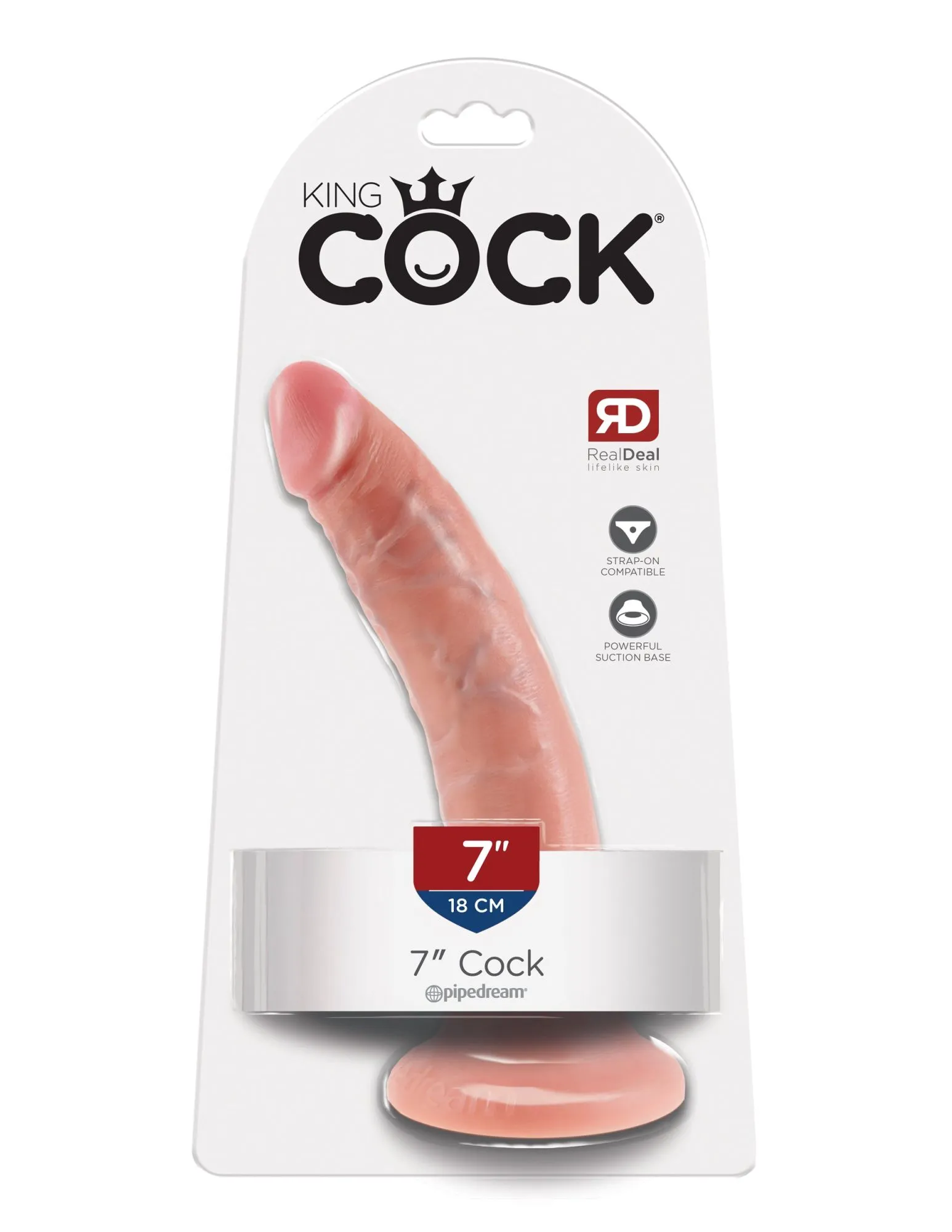 фаллоимитатор king cock 7" cock - flesh pipedream 550221pd в Москве