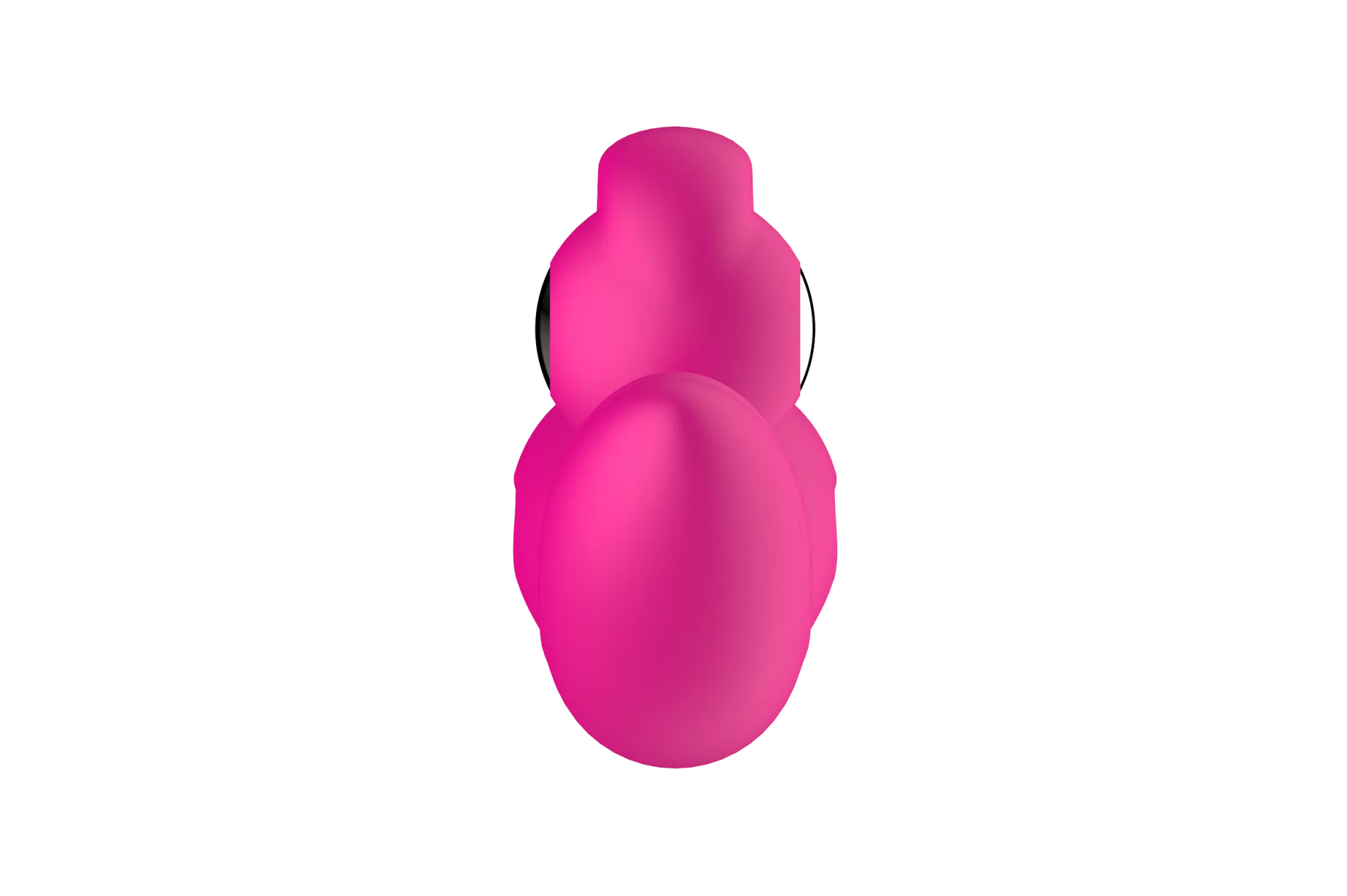 силиконовый вибратор-кролик с функцией вращения sw3052-hot-pink в Москве