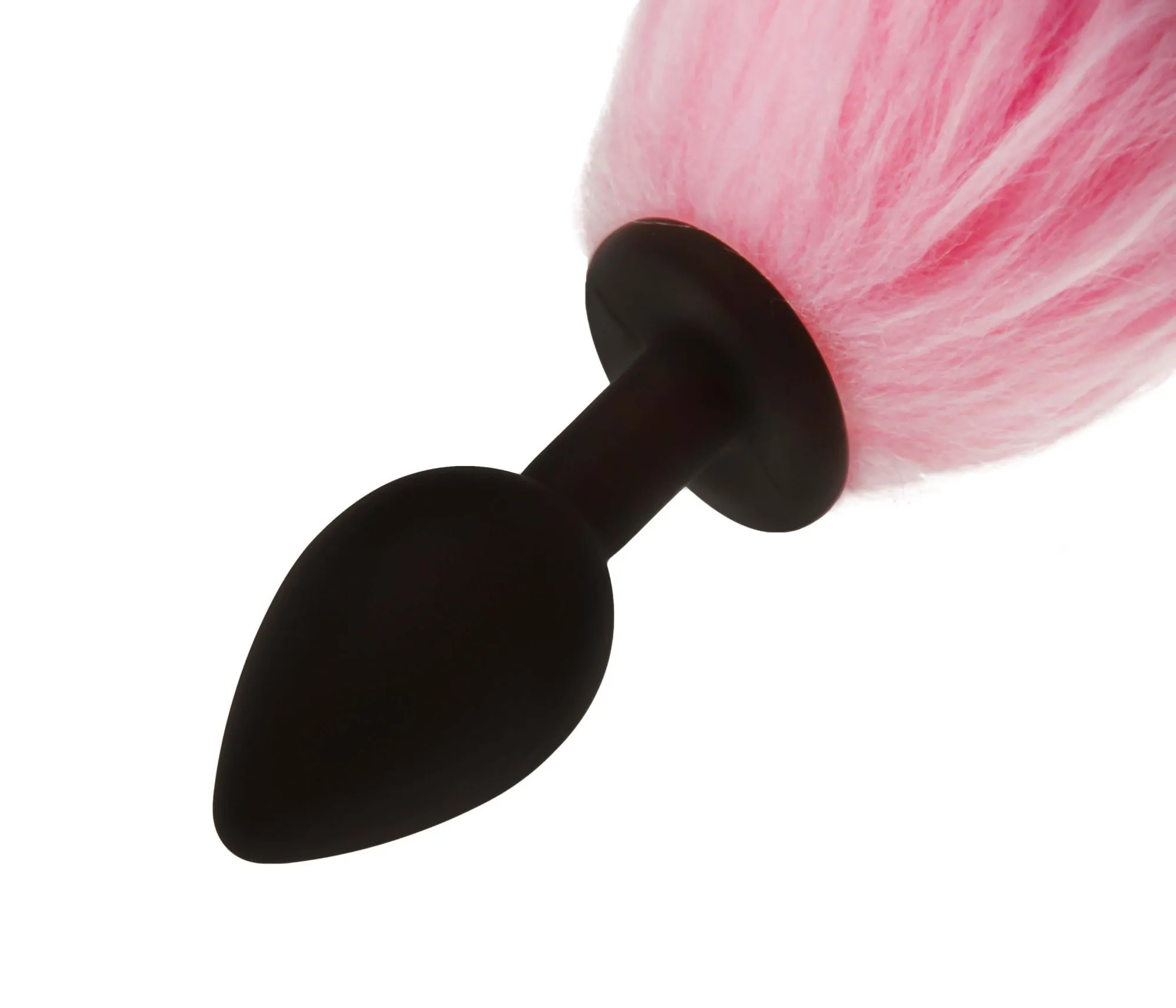 led пробка с длинным хвостом силиконовая, розовая в Москве