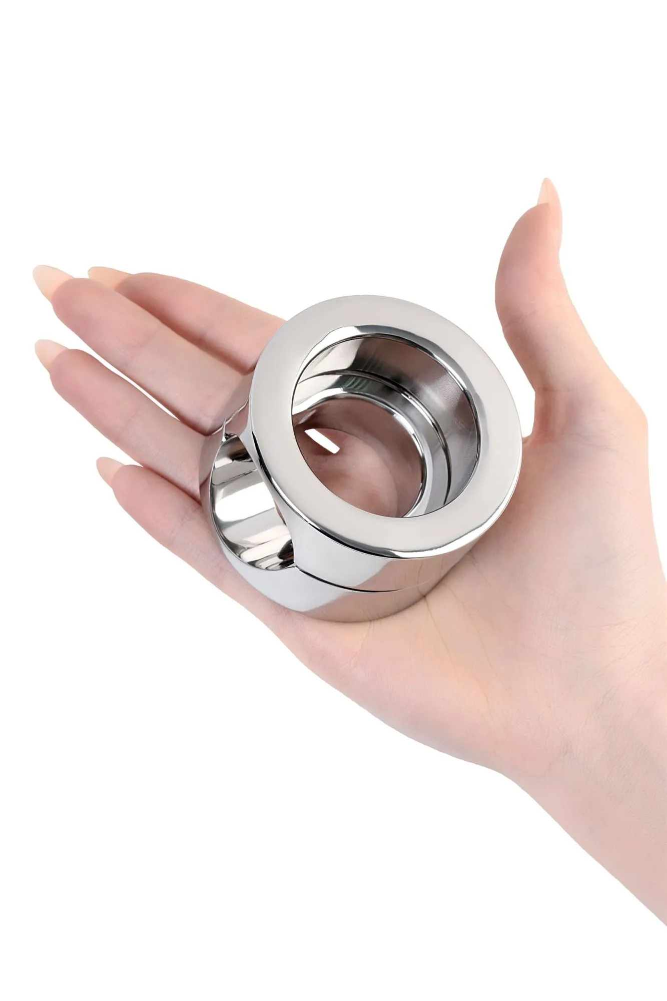 утяжелитель на пенис и мошонку toyfa metal, серебряный в Москве