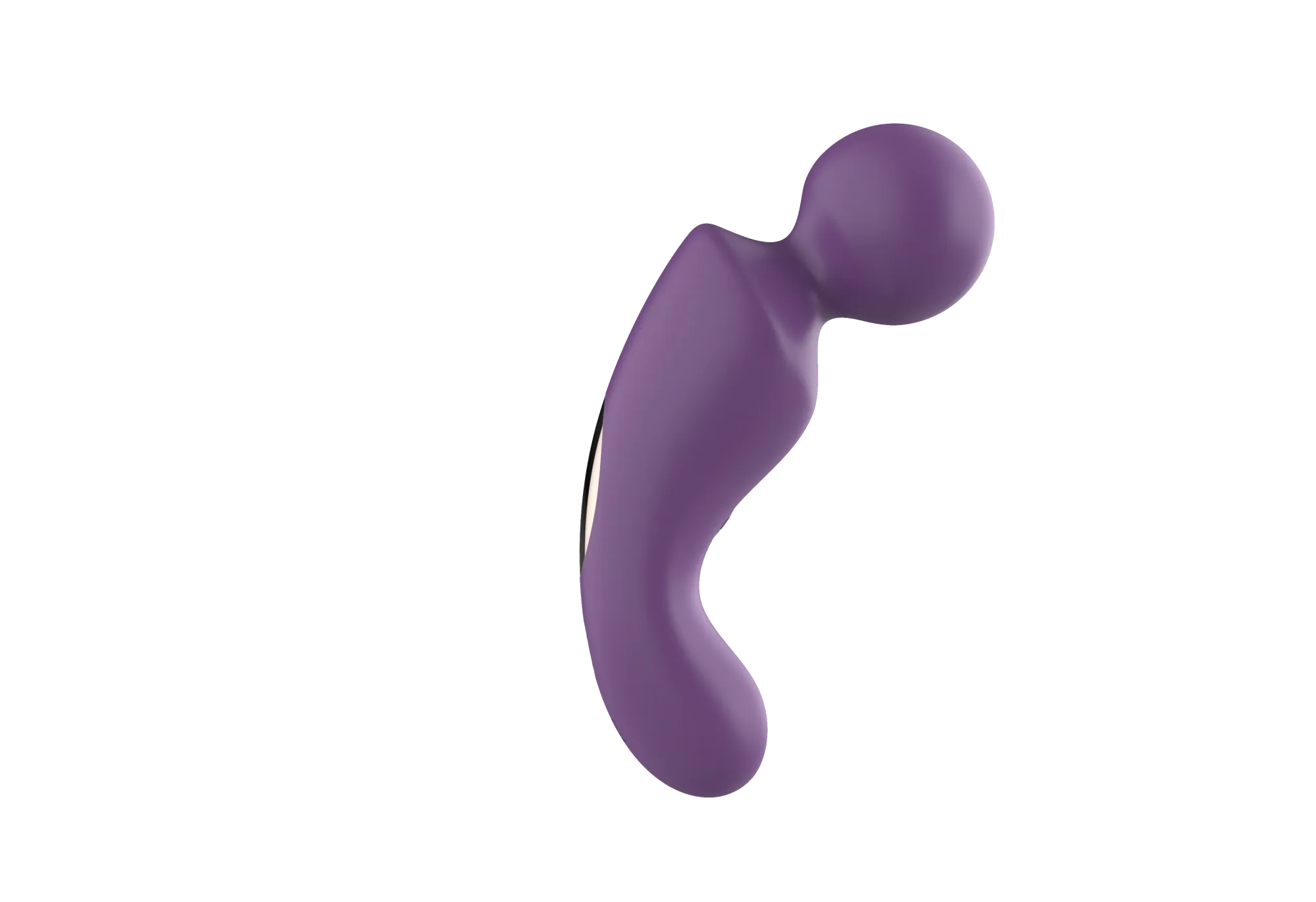 вибратор- вонд с изогнутым корпусом secwell sw24125-purple в Москве