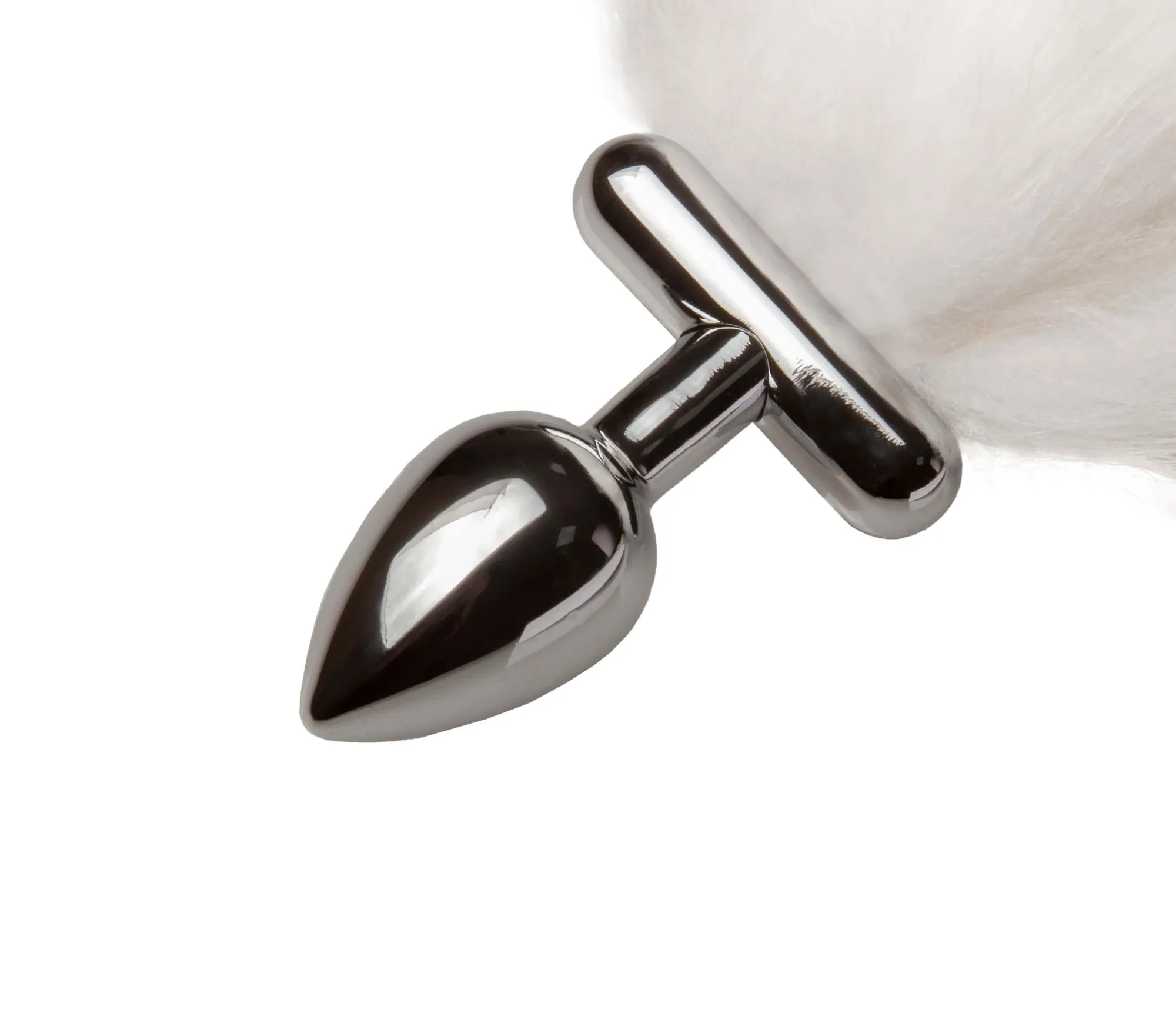 led пробка c длинным хвостом металлическая, белая в Москве