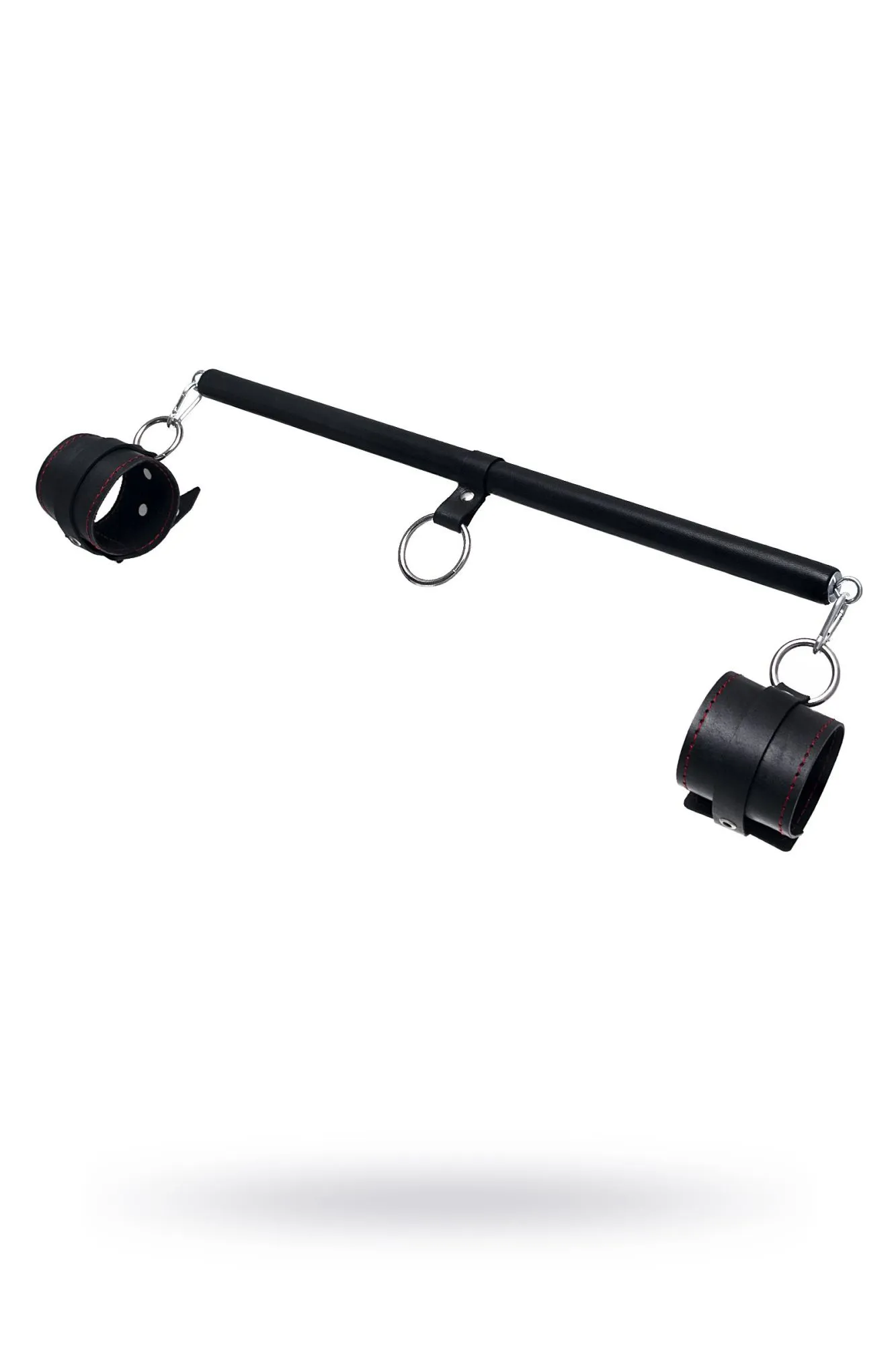 бондажный набор pecado bdsm, 3 точки фиксации, распорка, оковы, натуральная кожа, черный в Москве