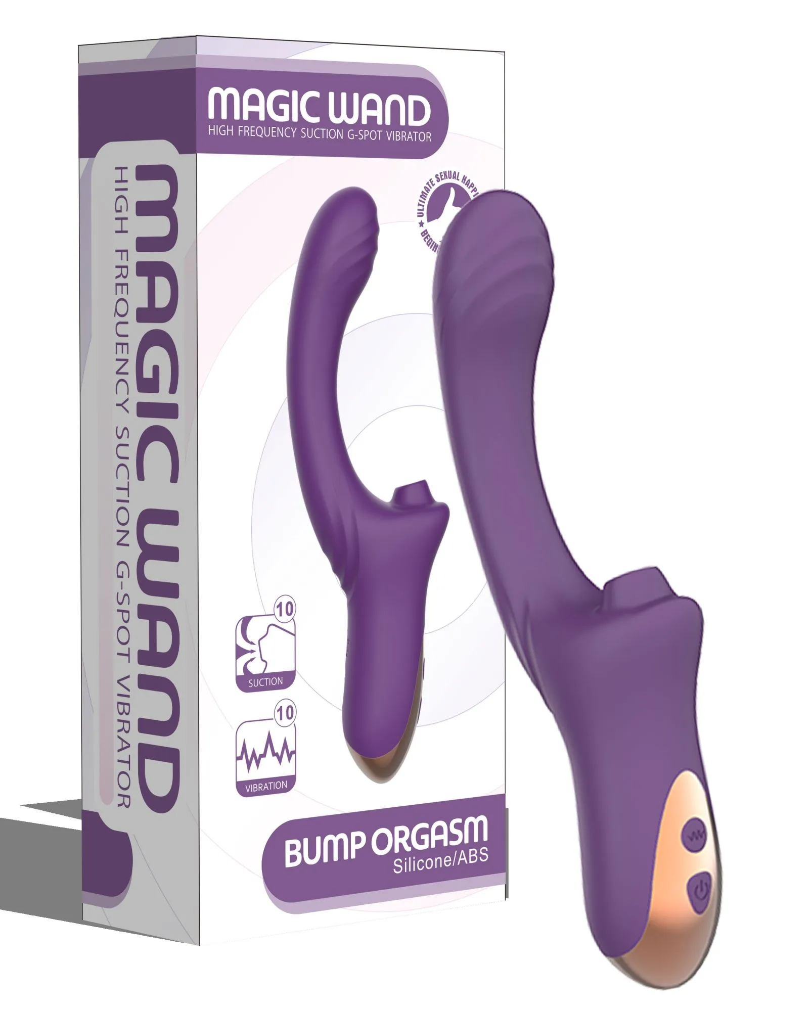 вагинально-клиторальный вибратор secwell sw3044-purple в Москве