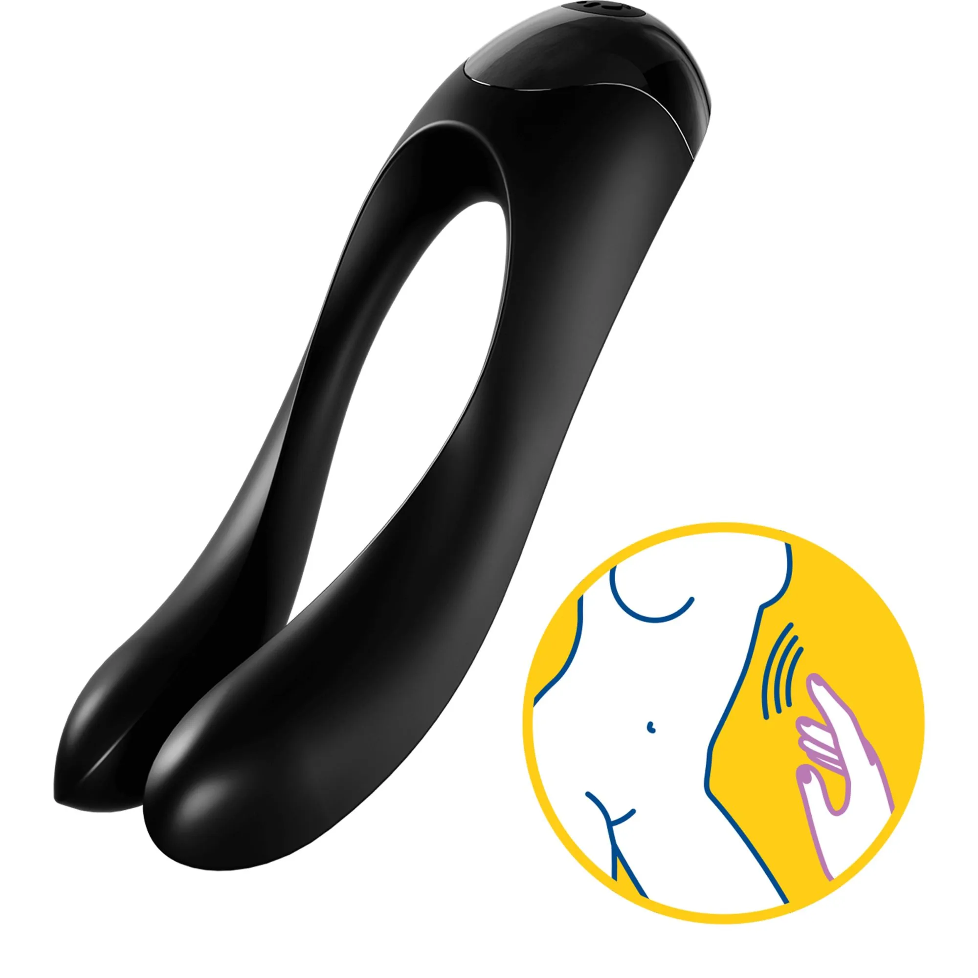 универсальный пальчиковый вибратор satisfyer candy cane black 004136sa в Москве
