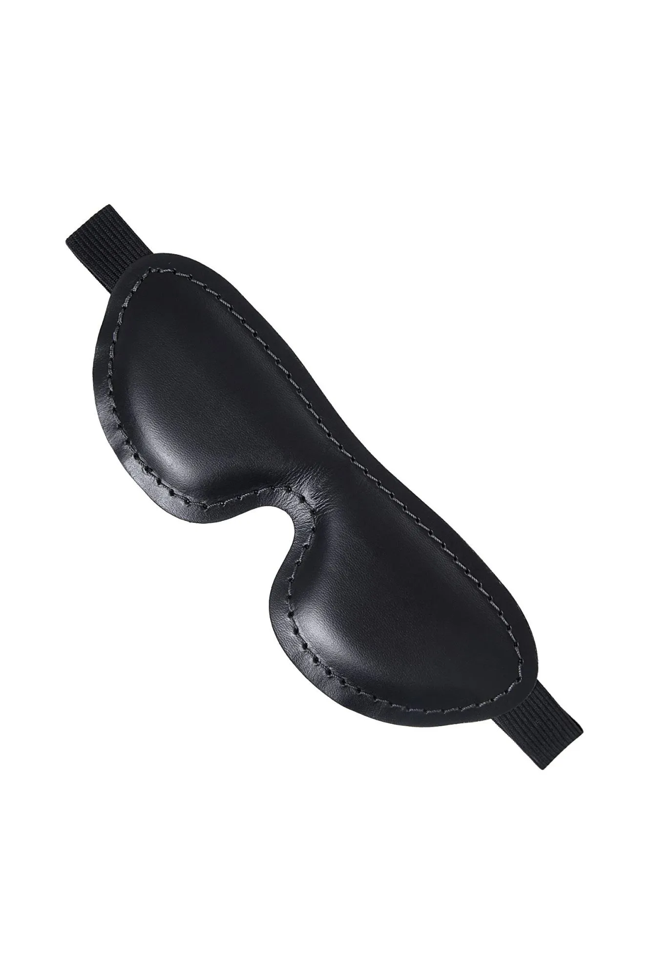 маска pecado bdsm, мягкая закрытая овальная, натуральная кожа, черная в Москве