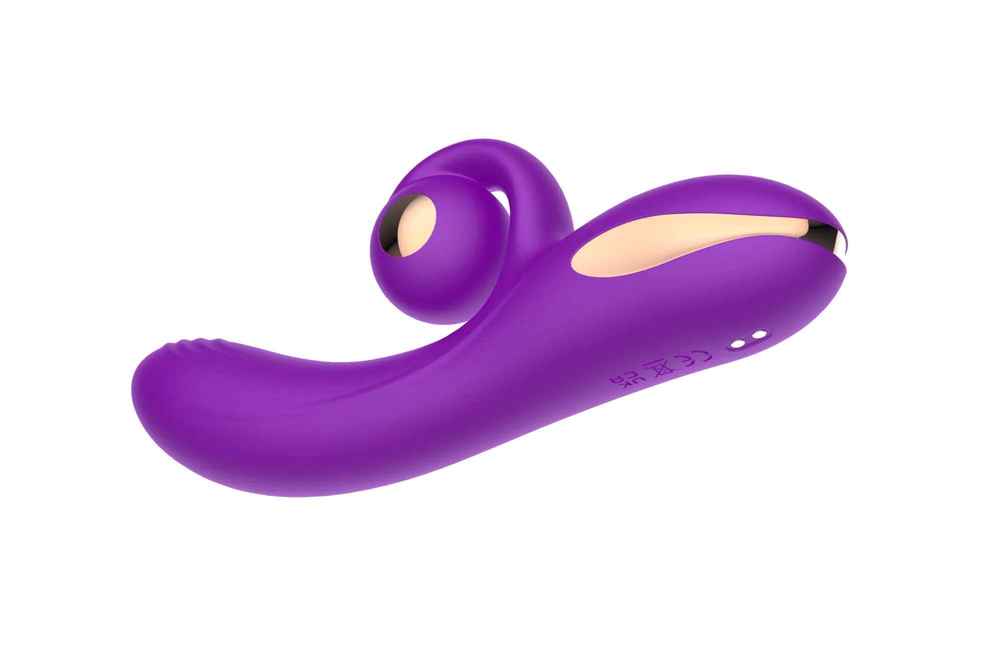 силиконовый вибратор-кролик с функцией вращения sw3052-purple в Москве