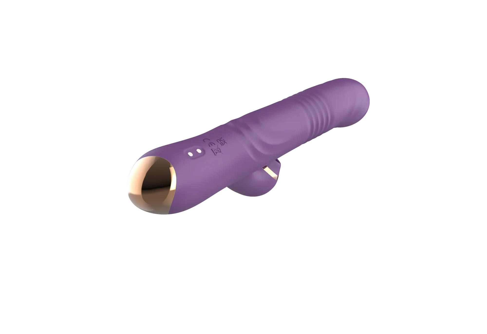 силиконовый вибратор с возвратно-поступательной стимуляцией sw24126-purple в Москве