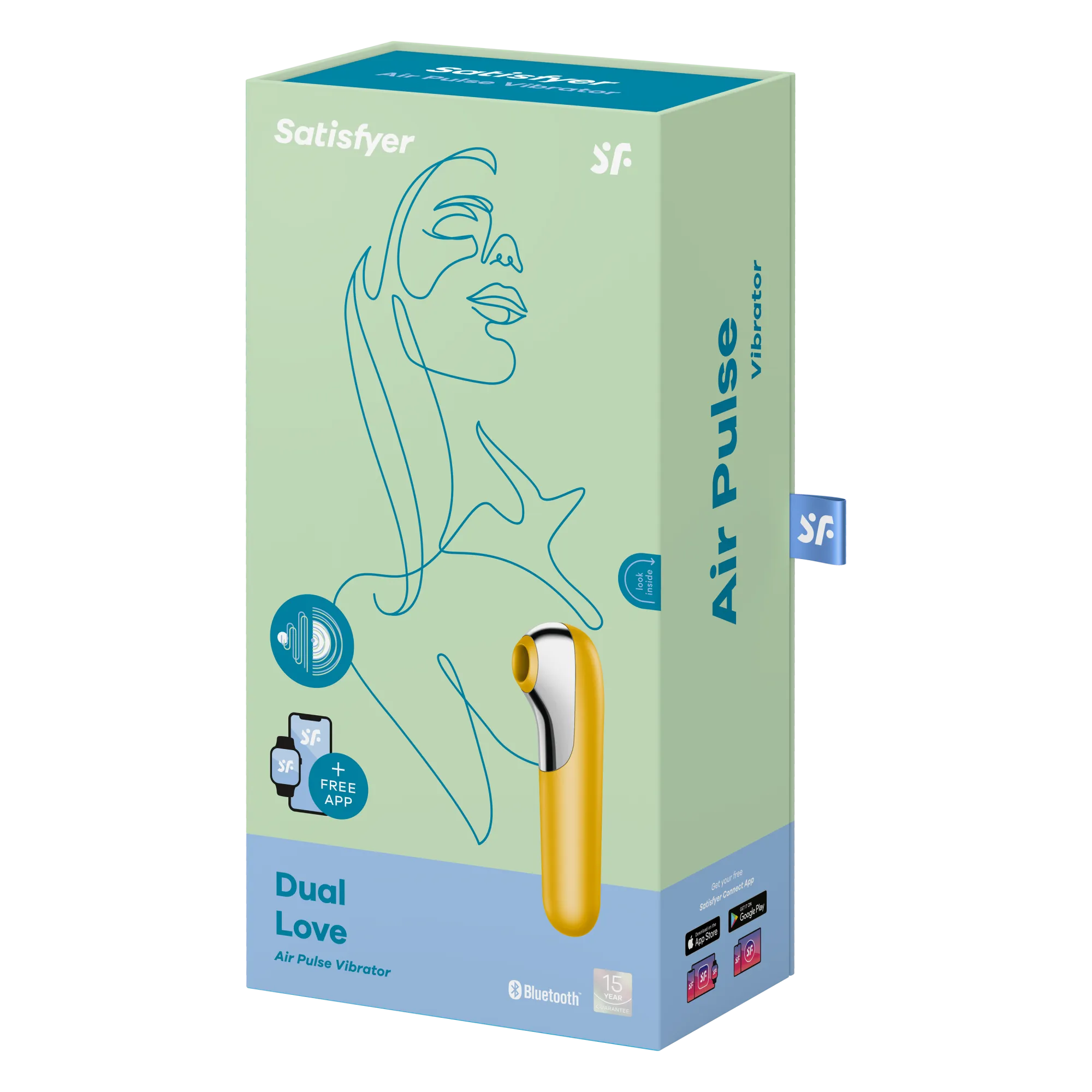 вакуумный массажер satisfyer dual love yellow 003047sa в Москве