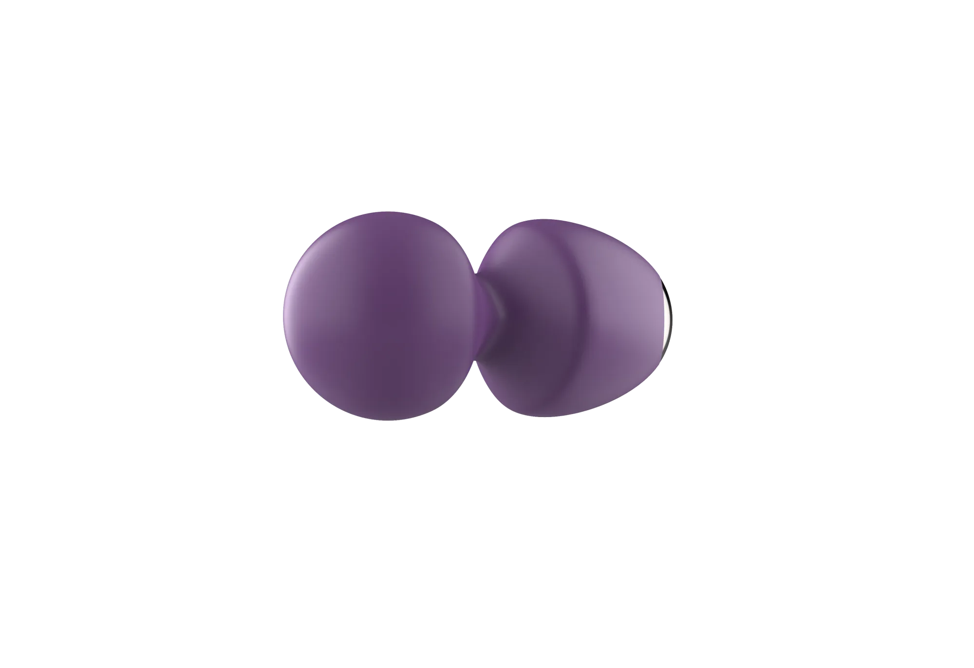 вибратор- вонд с изогнутым корпусом secwell sw24125-purple в Москве