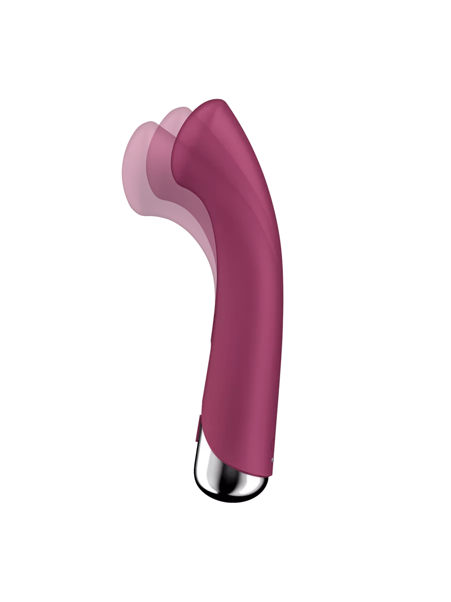 вибратор для точки g  с ротацией satisfyer spinning g-spot 1, силикон, бордовый, 16,8 см в Москве