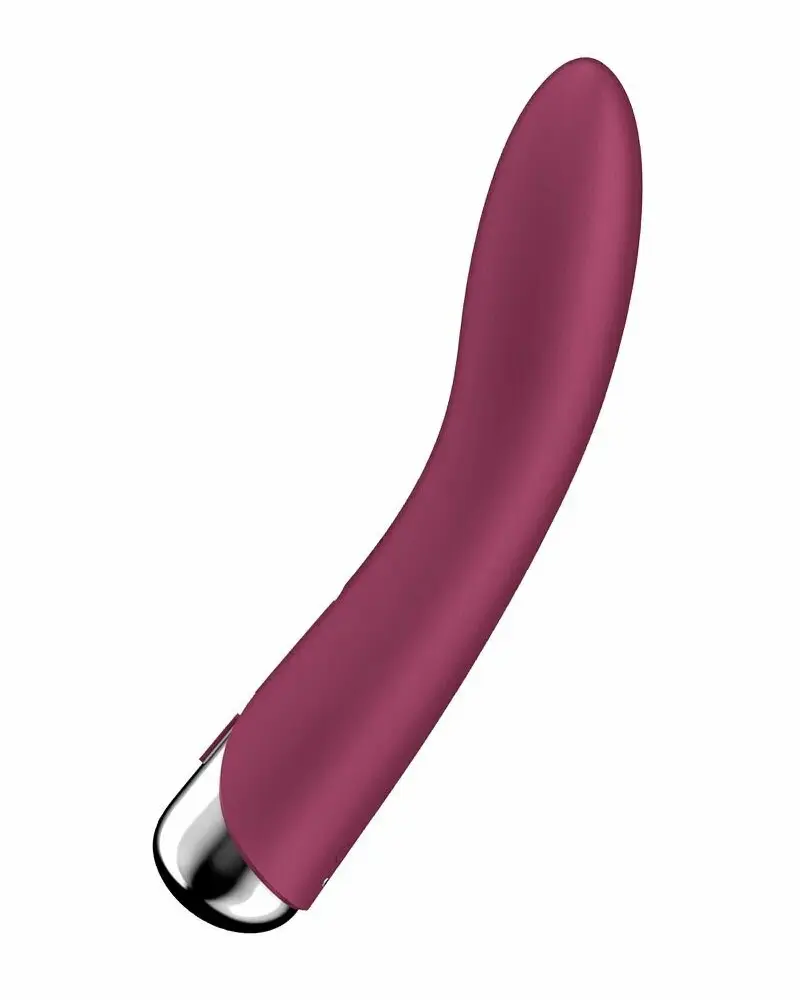 вибратор для точки g  с ротацией satisfyer spinning vibe 1, силикон, бордовый, 17,8 см в Москве
