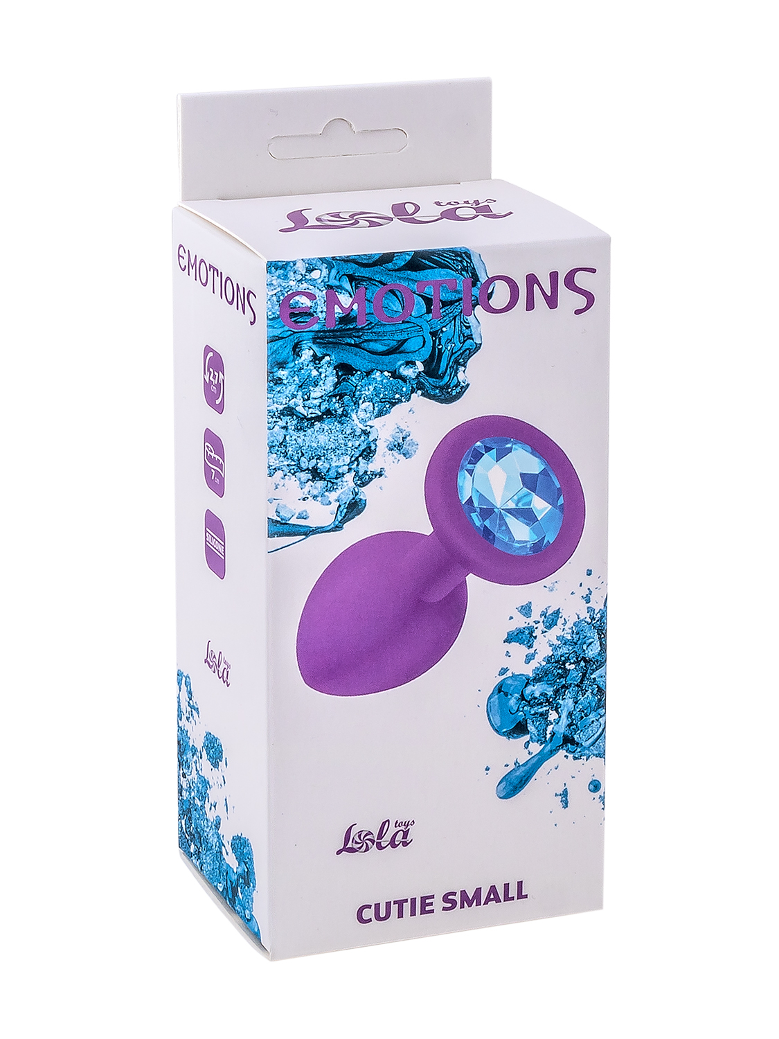 анальная пробка emotions cutie small purple light blue crystal 4011-03lola в Москве