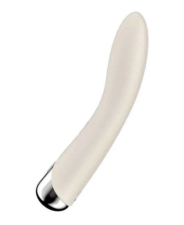 вибратор для точки g  с ротацией satisfyer spinning vibe 1, силикон, бежевый, 17,8 см в Москве
