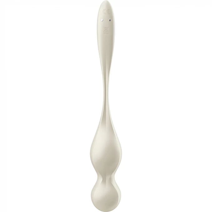 вагинальные шарики с вибрацией satisfyer love birds 1 connect app, белый, 22,2 см в Москве