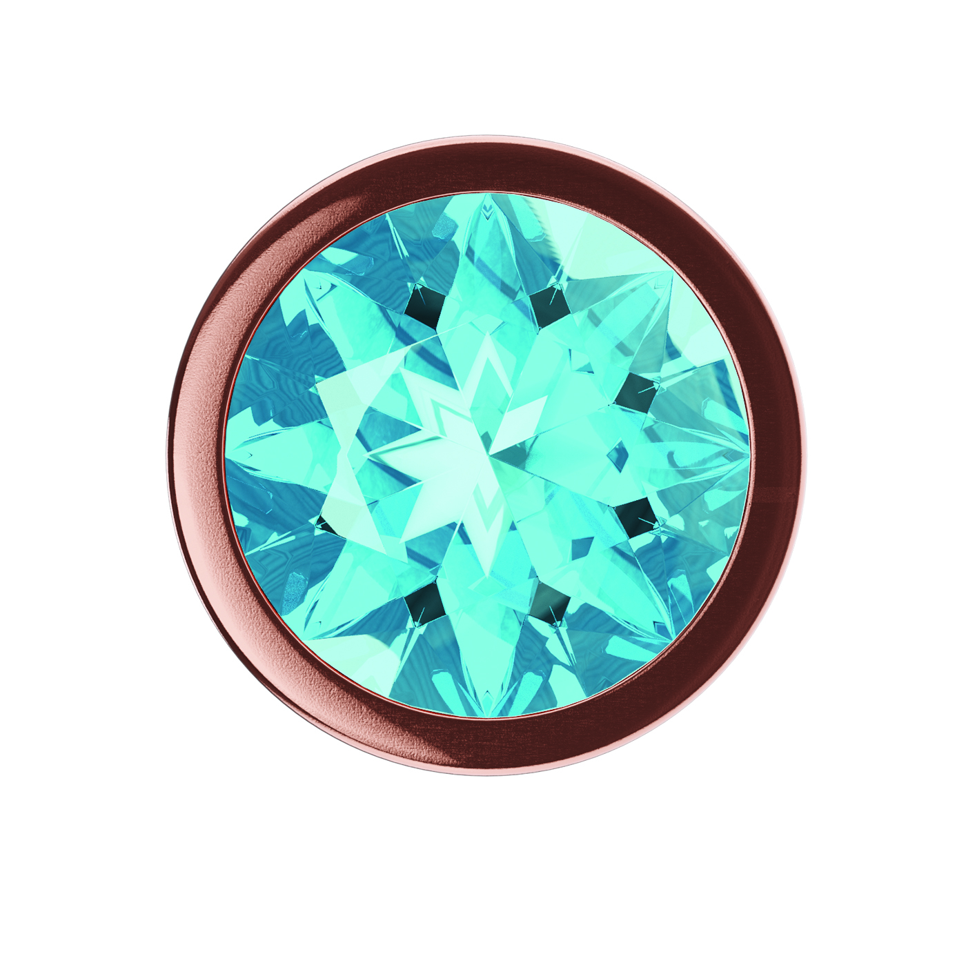 анальная пробка diamond topaz shine l розовое золото 4026-02lola в Москве