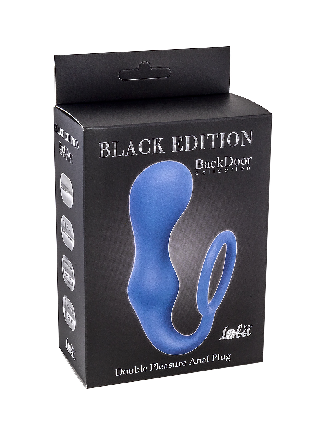 эрекционное кольцо с анальной пробкой double pleasure anal plug blue  4217-03lola в Москве