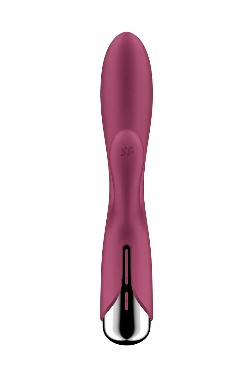 вибратор-кролик с ротацией satisfyer spinning rabbit 1, силикон, бордовый, 20,5 см в Москве