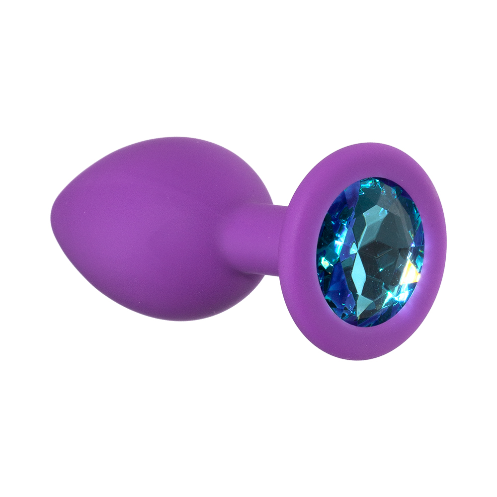 анальная пробка emotions cutie small purple light blue crystal 4011-03lola в Москве