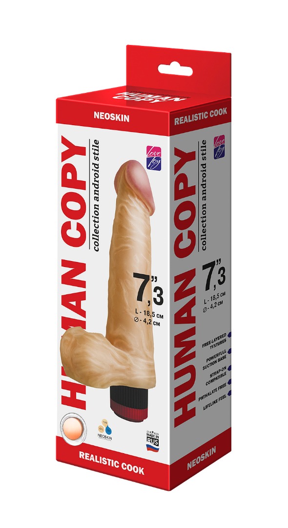 вибромассажёр human copy 7"3  601603ru в Москве